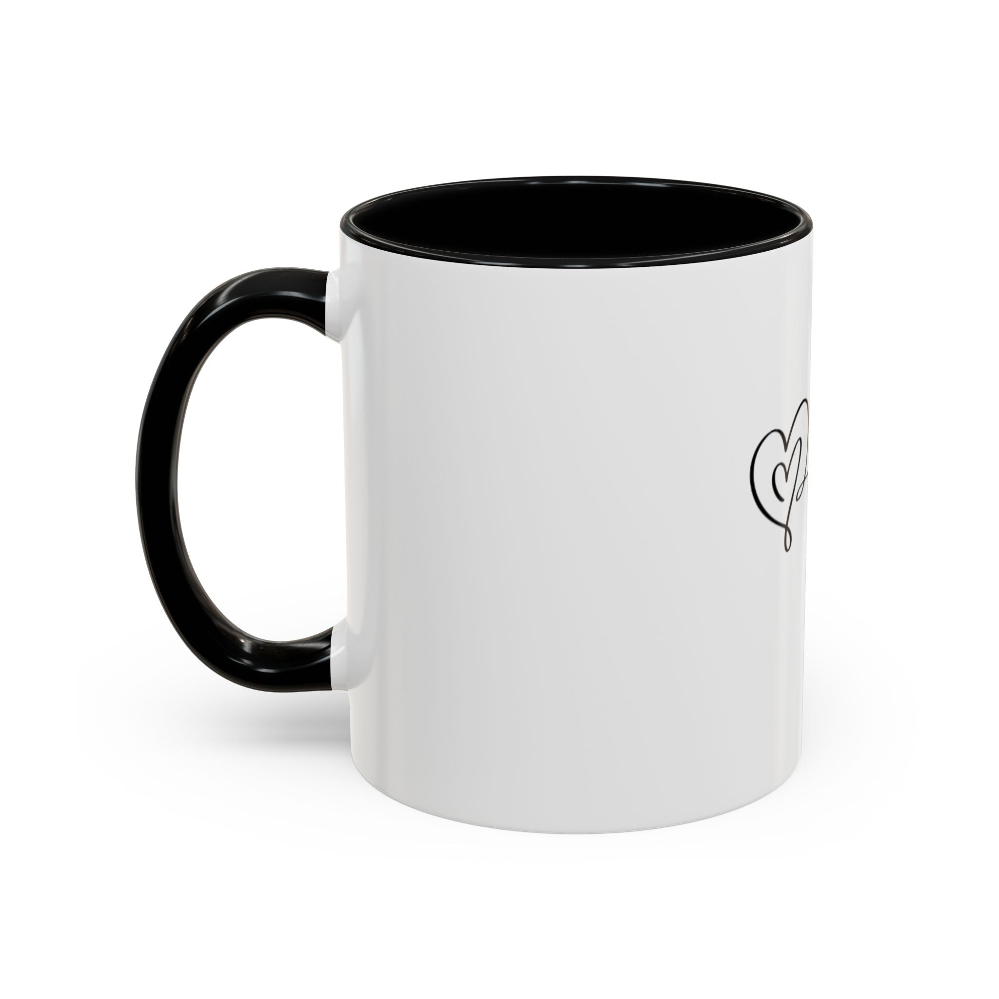 Tasse en Céramique avec Poignée Ergonomique - Disponible en 11 oz et 15 oz, Couleurs Contrastées, Sans Plomb ni BPA