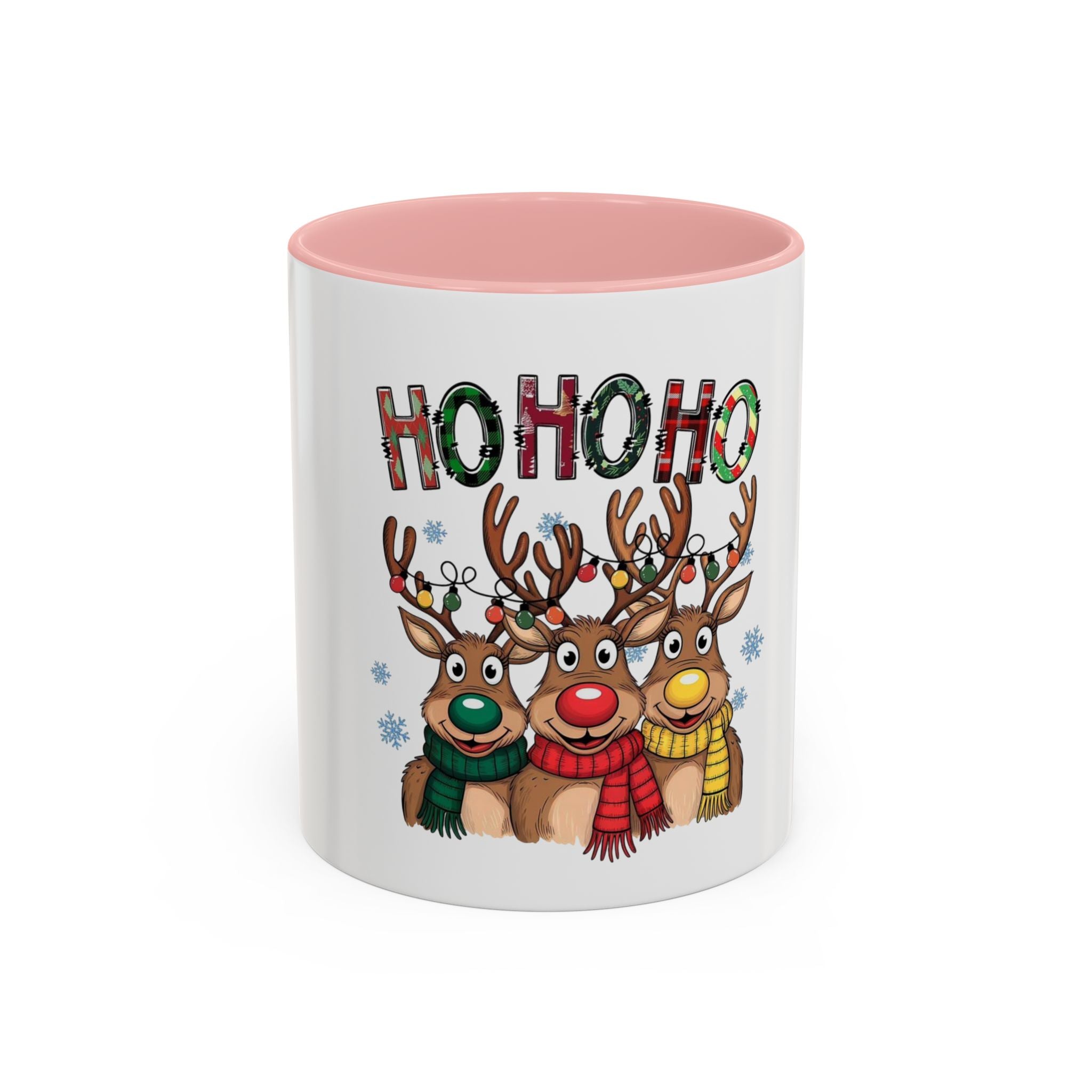 Tasse en Céramique Accentuée de noel hohoho - 11 oz & 15 oz, Poignée Ergonomique, Sans Plomb & BPA