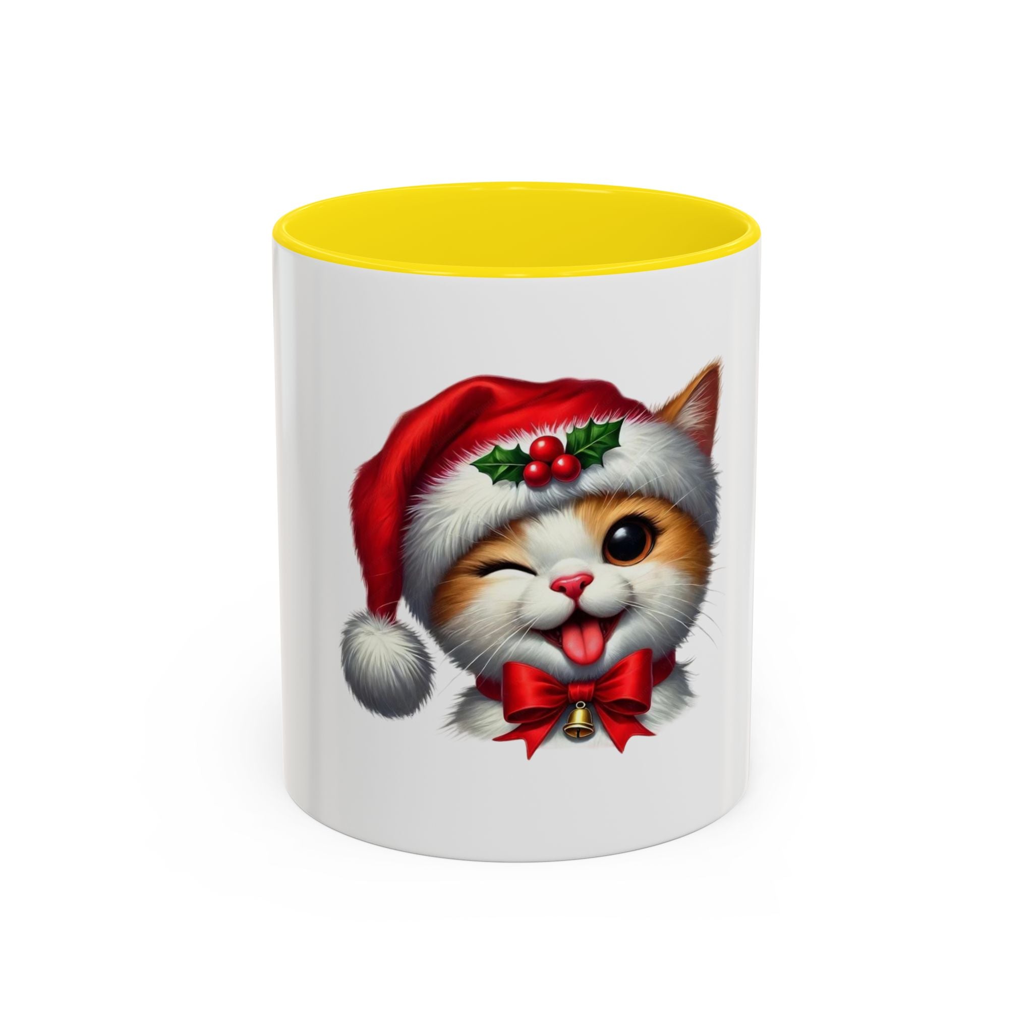 Tasse en Céramique Accentuée chaton - 11 oz & 15 oz, Poignée Ergonomique, Sans Plomb & BPA
