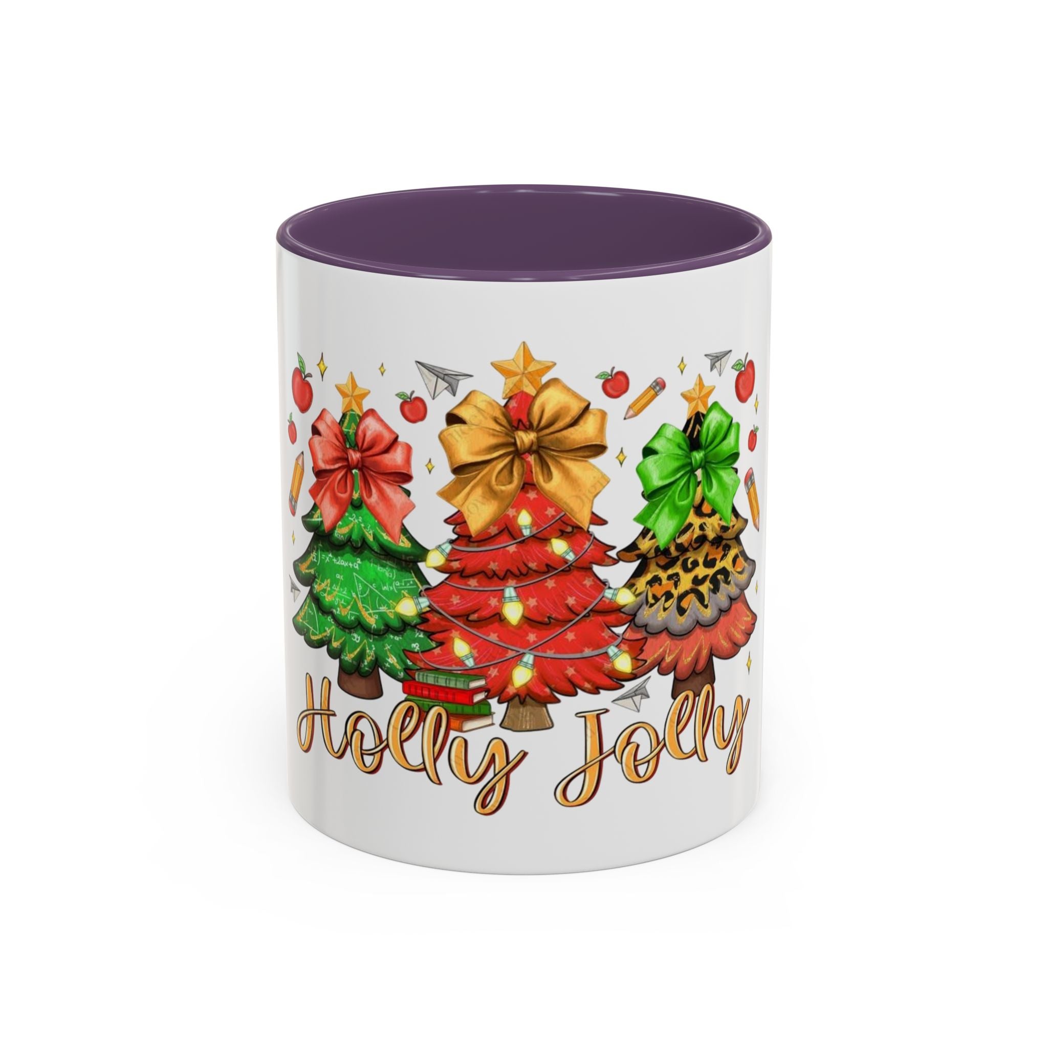 Tasse en Céramique Accentuée - 11 oz & 15 oz, Poignée Ergonomique, Sans Plomb & BPA Noël