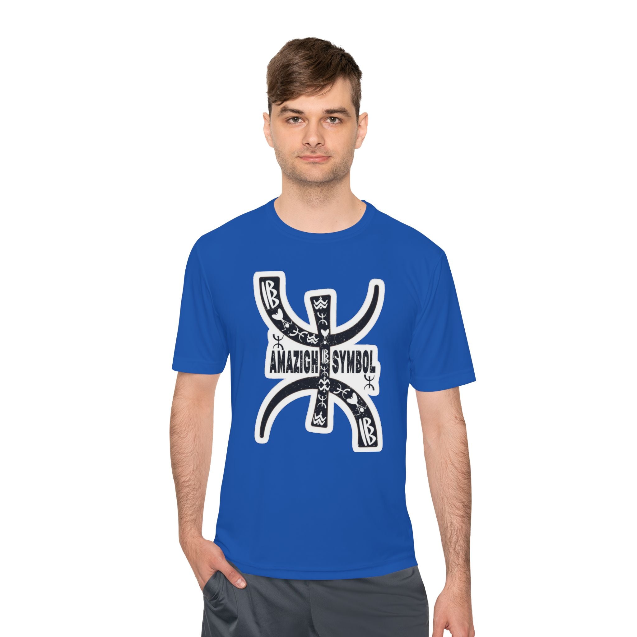 Amazigh Symbol Athletic Tee - Gift for Adventurers