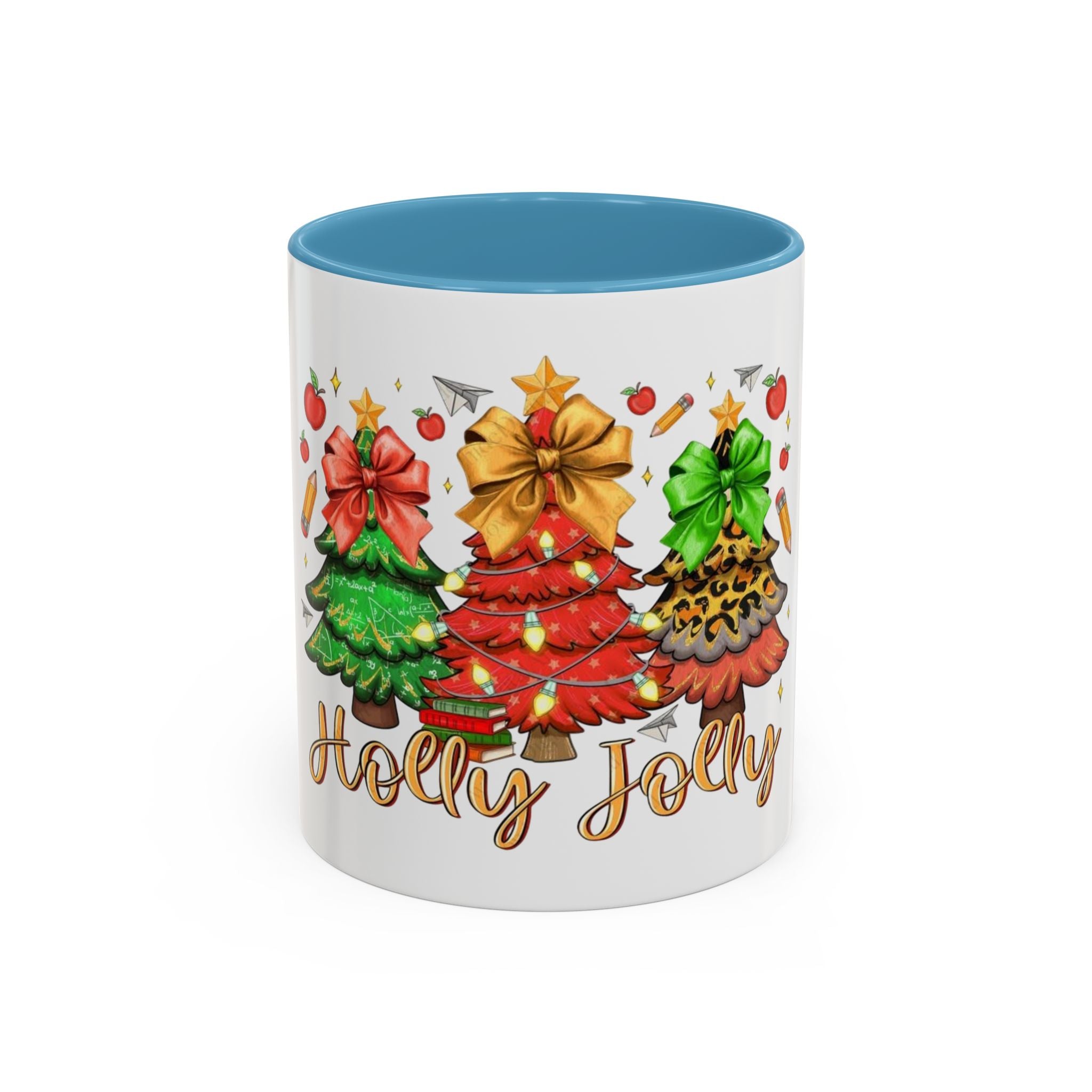 Tasse en Céramique Accentuée - 11 oz & 15 oz, Poignée Ergonomique, Sans Plomb & BPA Noël