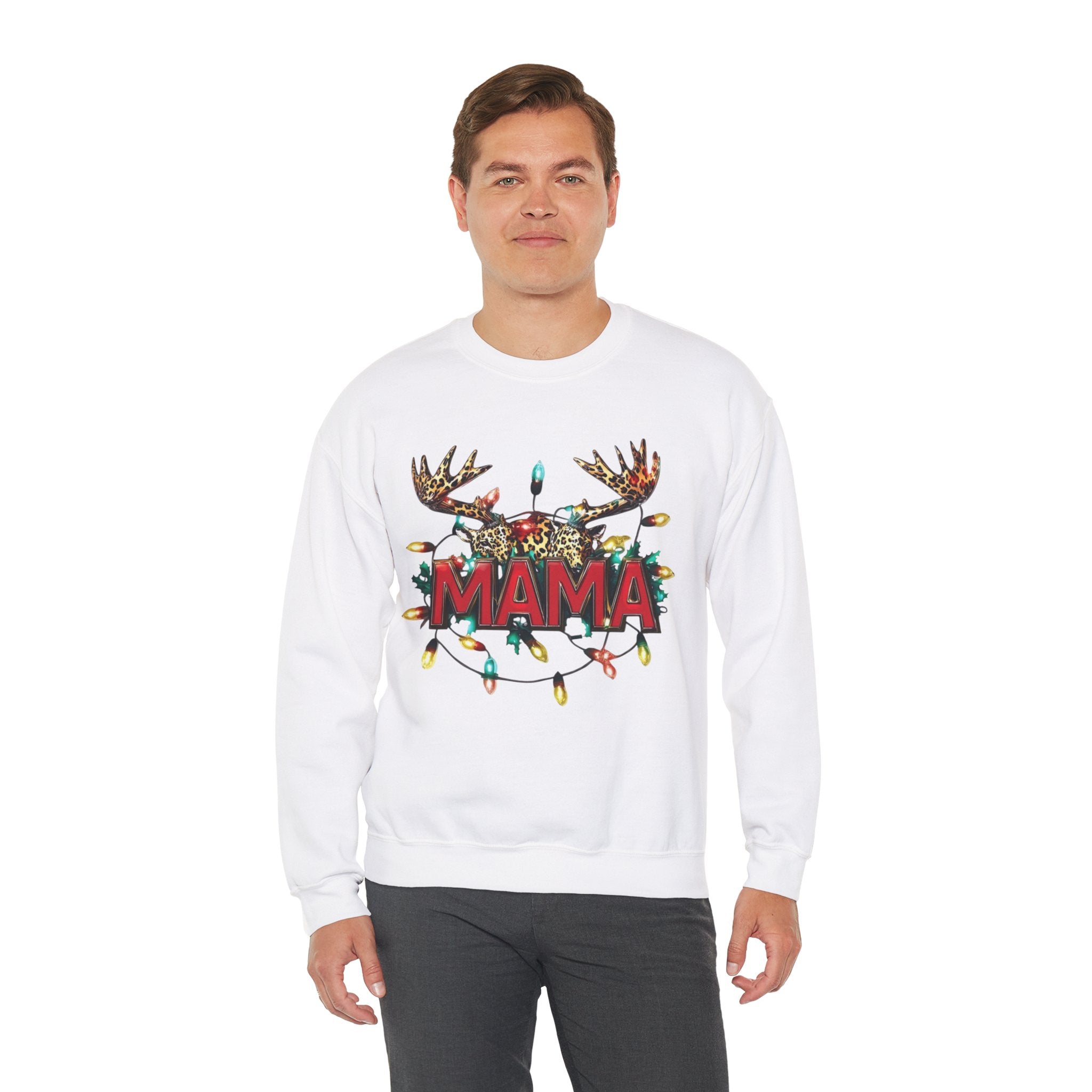 Sweat-shirt de Noël, pull de Noël, pull ras du cou de maman de Noël, sweat-shirt mama de Noël, sweat-shirt d&