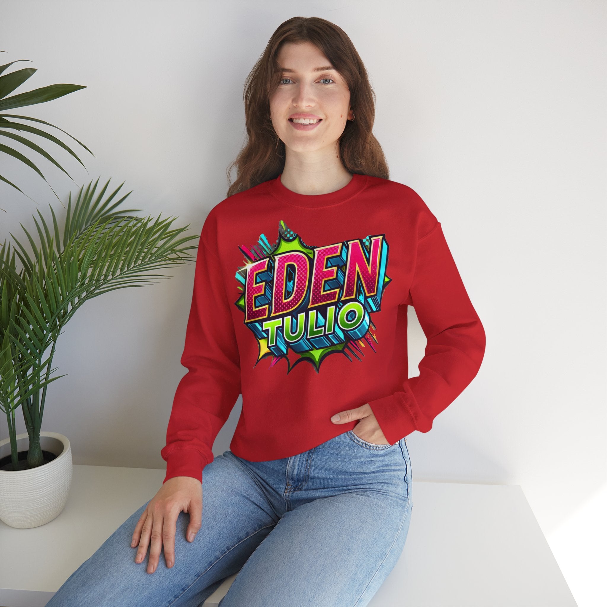 sweat-shirt ras du cou Gildan, fabriqué en mélange épais de coton et polyester US