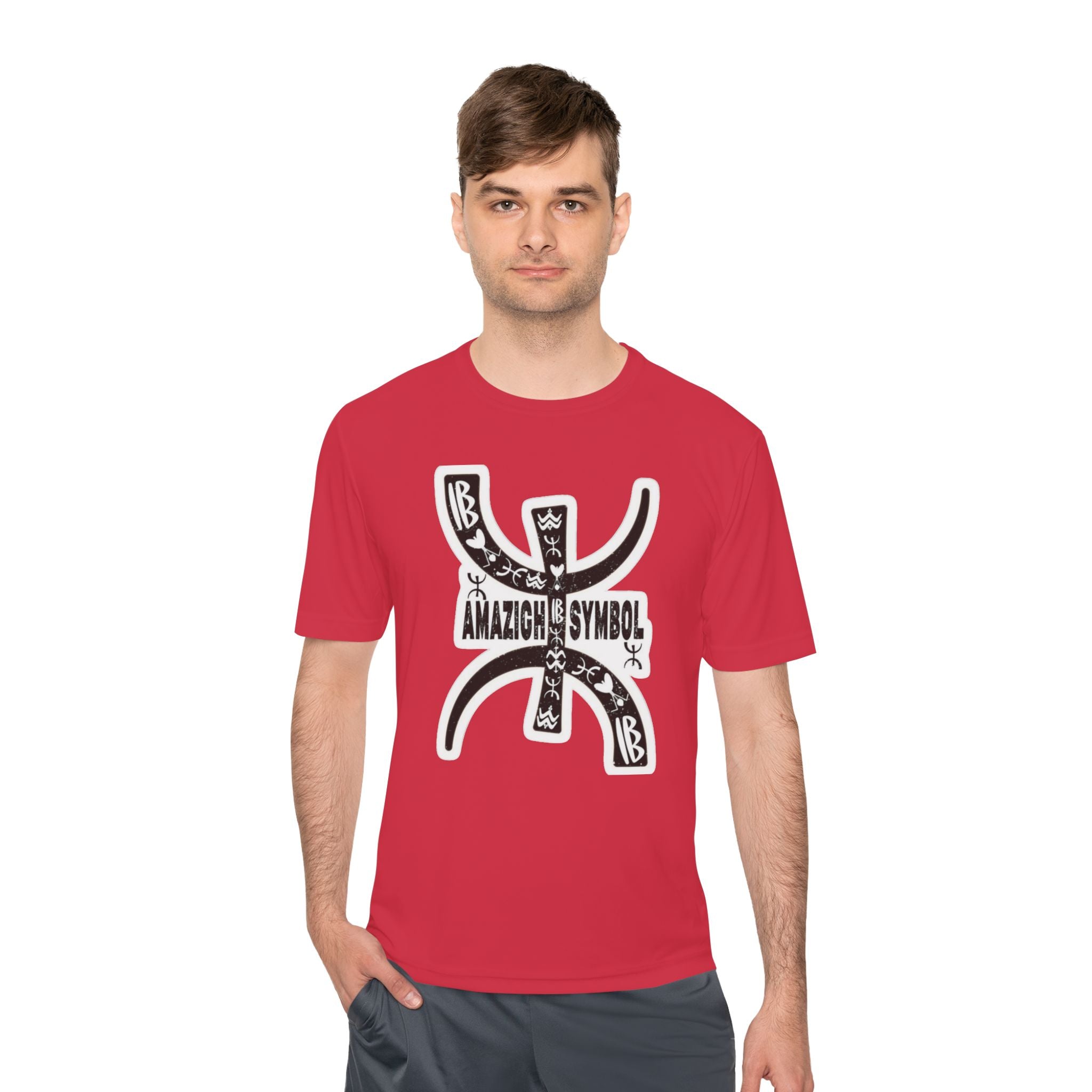 Amazigh Symbol Athletic Tee - Gift for Adventurers