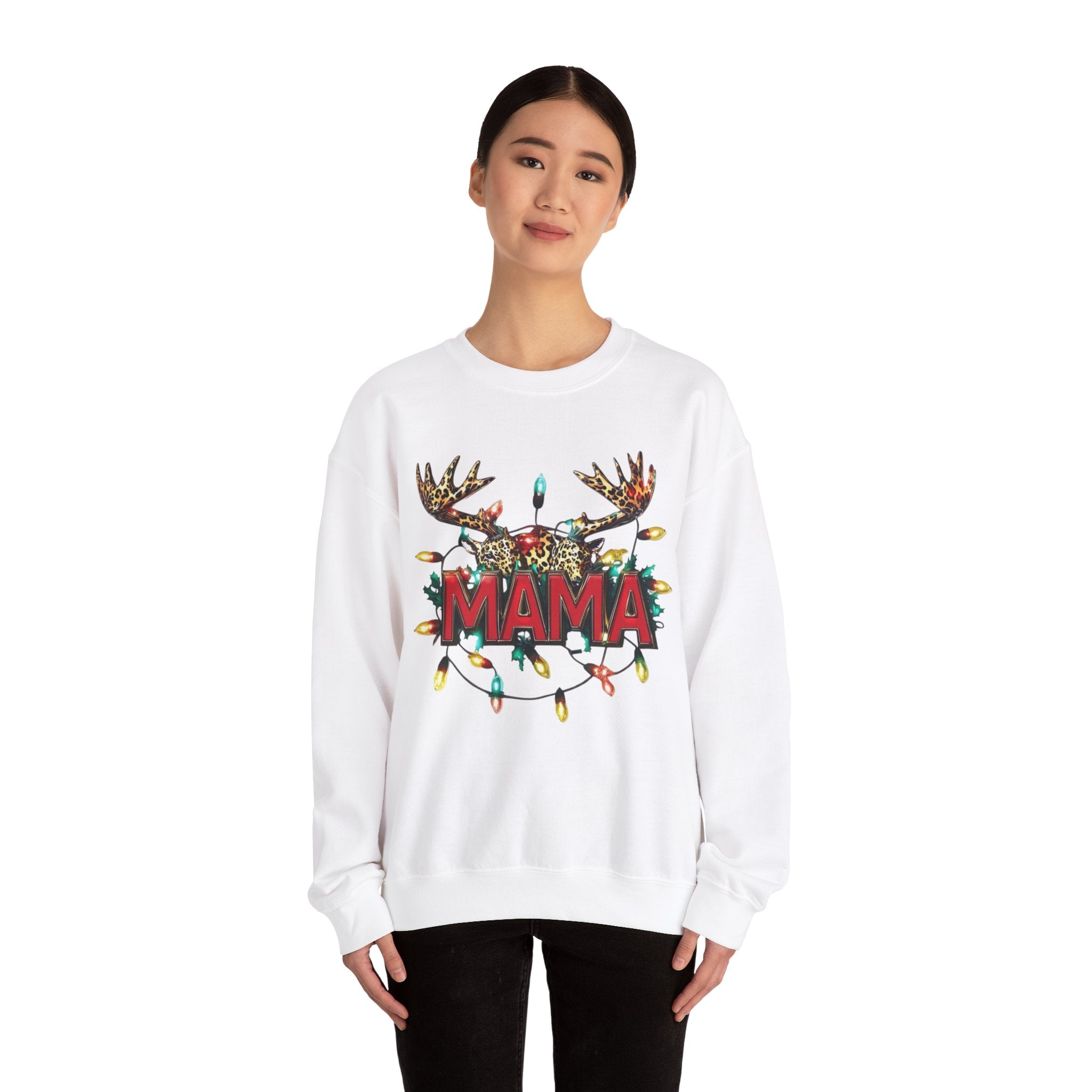 Sweat-shirt de Noël, pull de Noël, pull ras du cou de maman de Noël, sweat-shirt mama de Noël, sweat-shirt d&