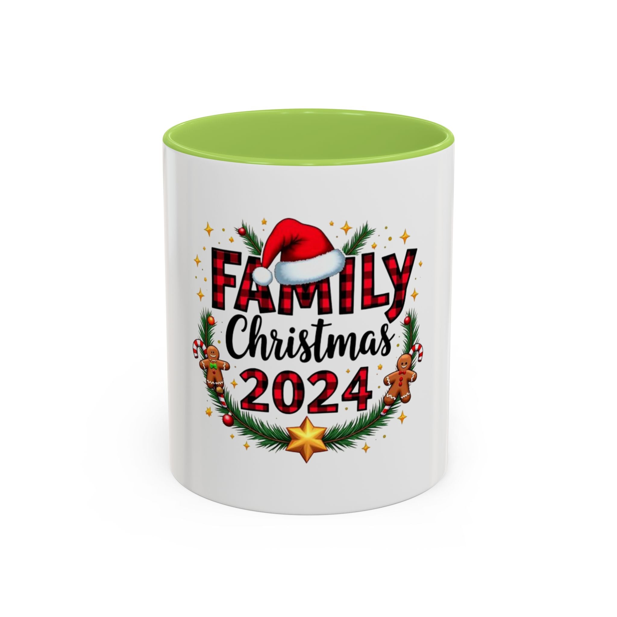 Tasse en Céramique Accentuée famille - 11 oz & 15 oz, Poignée Ergonomique, Sans Plomb & BPA
