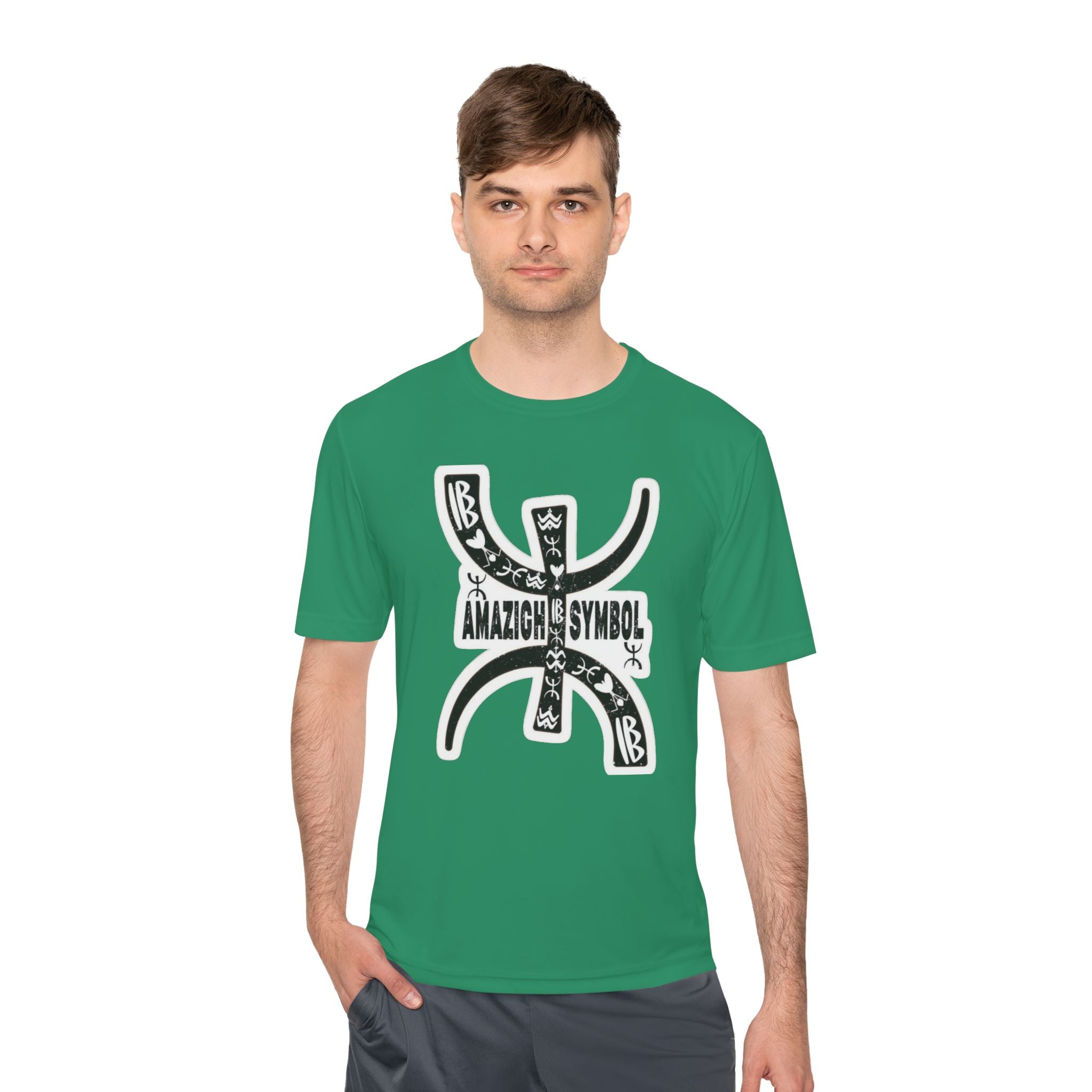 Amazigh Symbol Athletic Tee - Gift for Adventurers