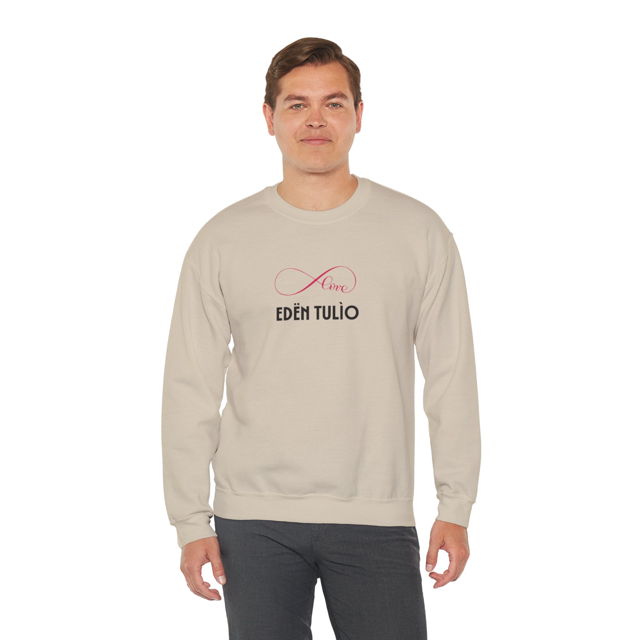 Sweat-shirt à Col rond infinity Unisexe en Mélange Épais