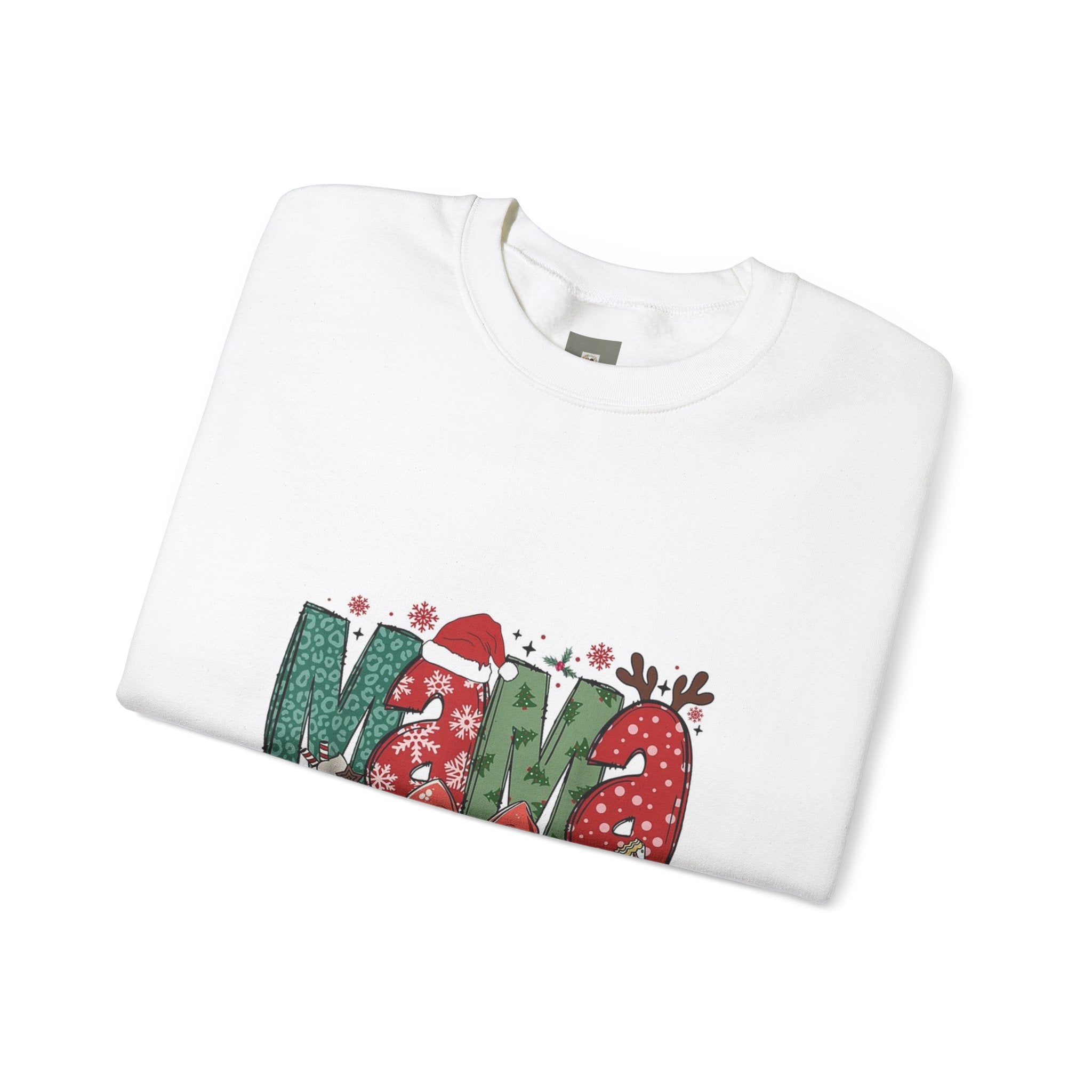 Sweat-shirt à col rond maman en mélange épais 50 % coton et 50 % polyester pour un équilibre parfait entre douceur et durabilité.