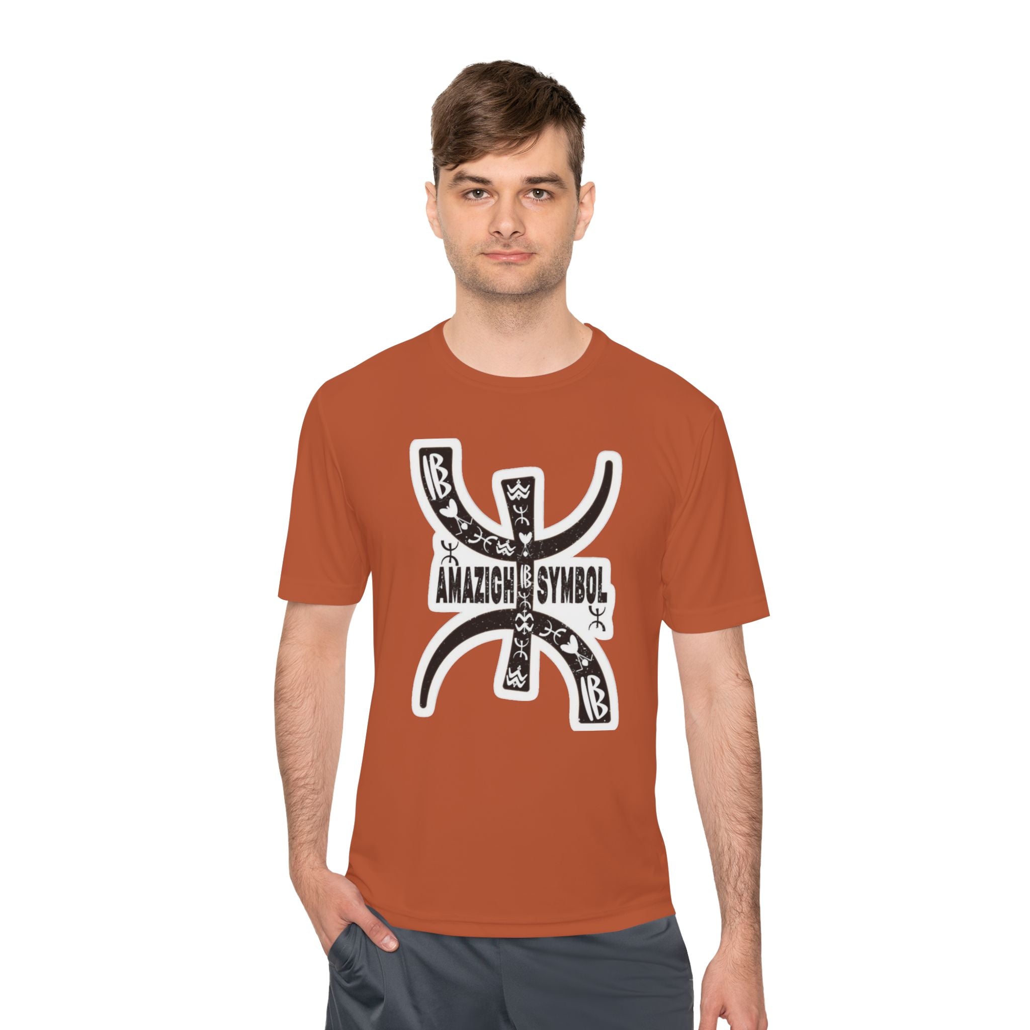 Amazigh Symbol Athletic Tee - Gift for Adventurers