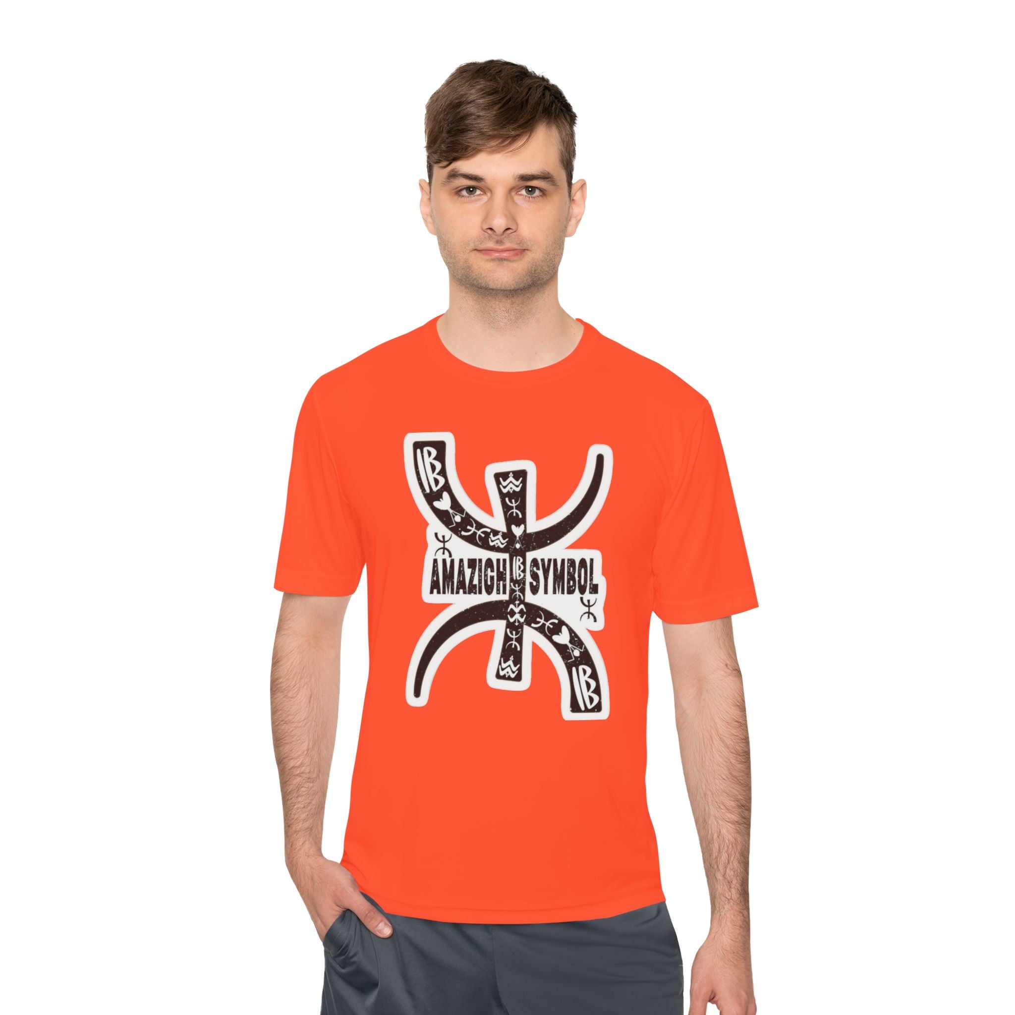 Amazigh Symbol Athletic Tee - Gift for Adventurers