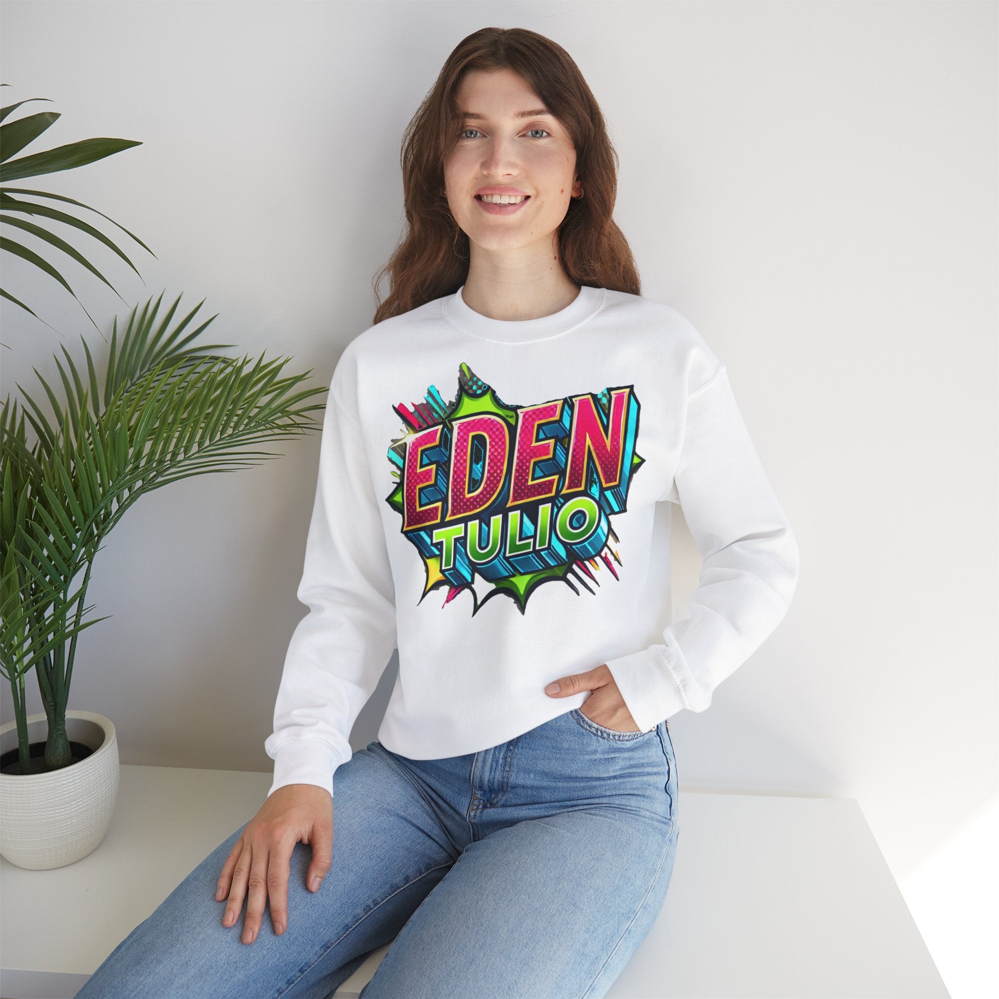 sweat-shirt ras du cou Gildan, fabriqué en mélange épais de coton et polyester US
