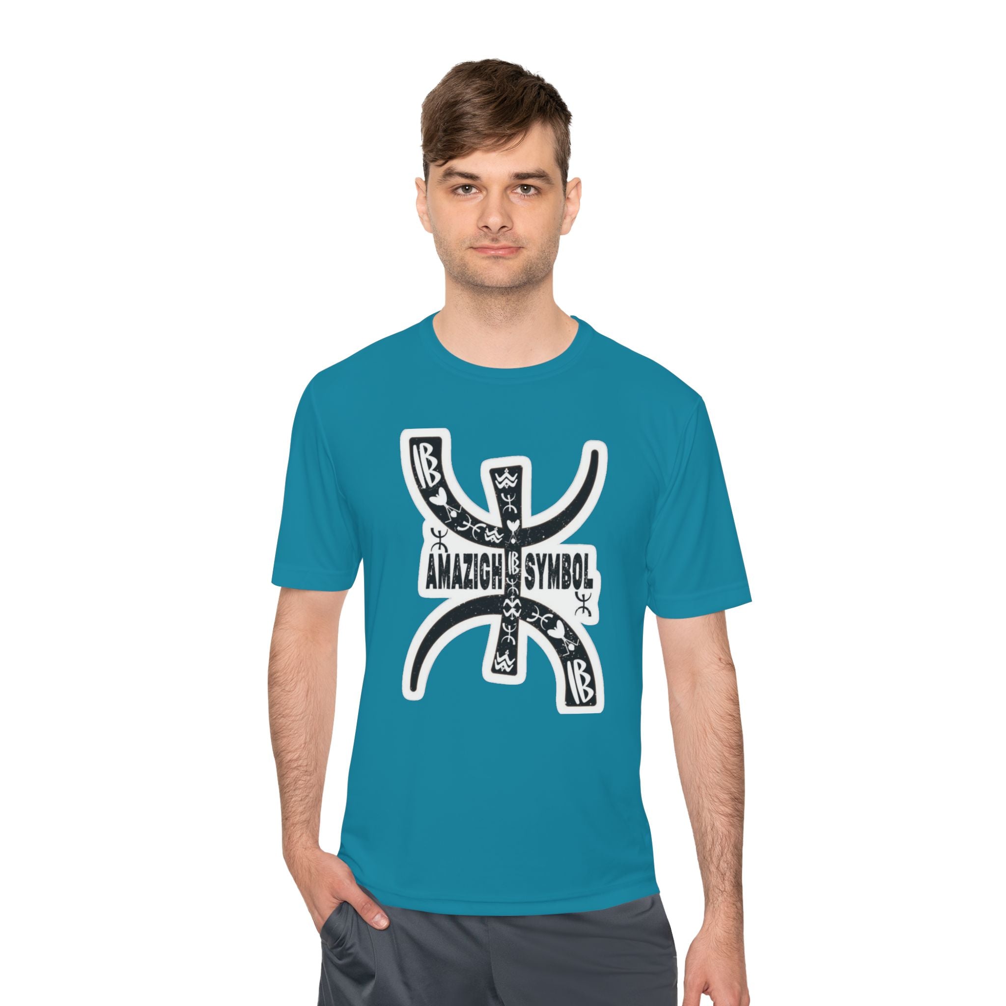Amazigh Symbol Athletic Tee - Gift for Adventurers