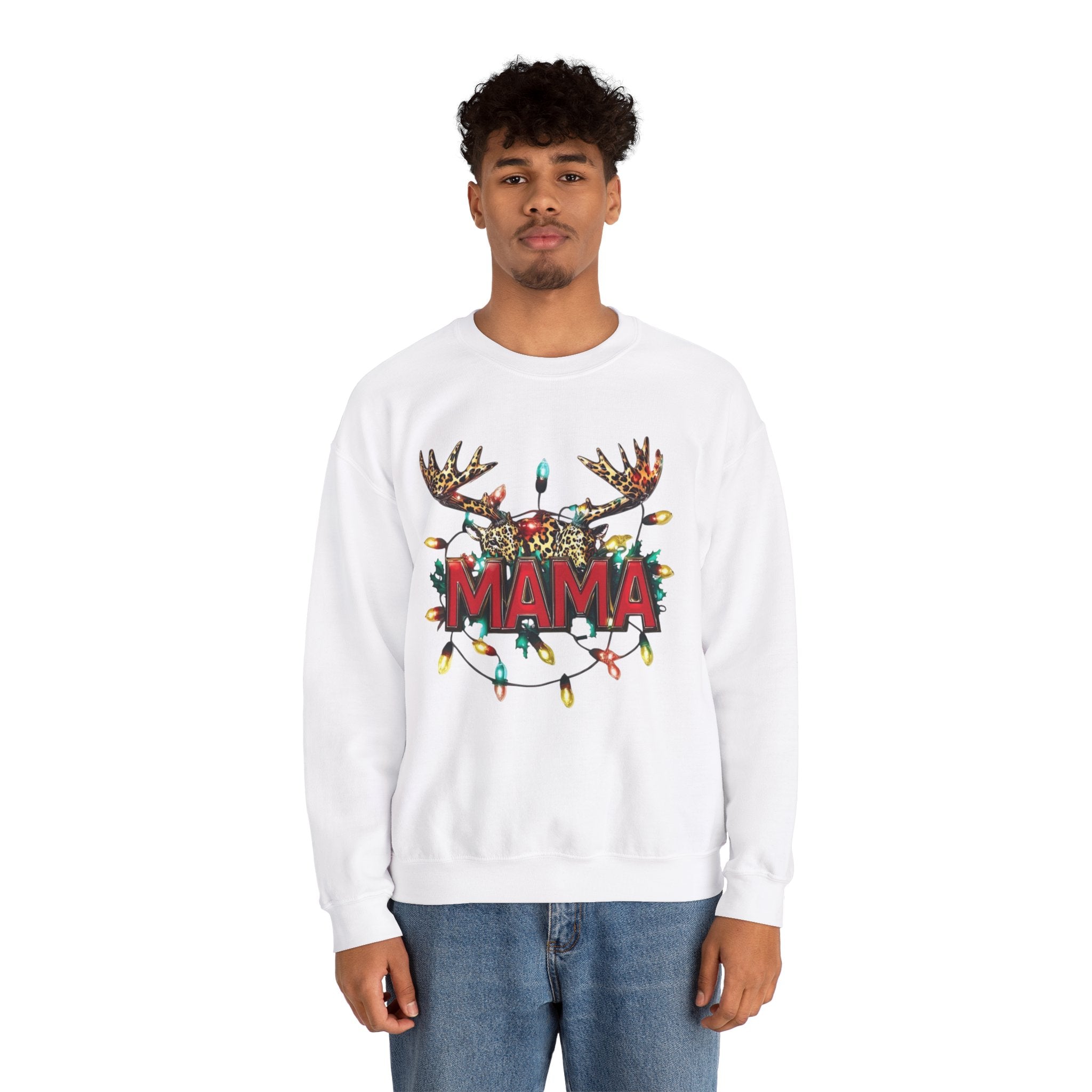 Sweat-shirt de Noël, pull de Noël, pull ras du cou de maman de Noël, sweat-shirt mama de Noël, sweat-shirt d&