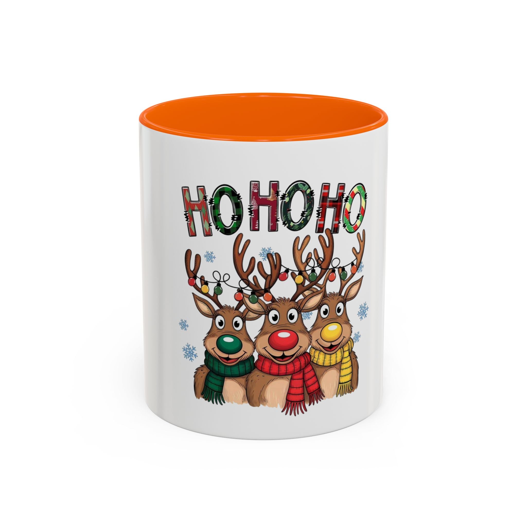 Tasse en Céramique Accentuée de noel hohoho - 11 oz & 15 oz, Poignée Ergonomique, Sans Plomb & BPA