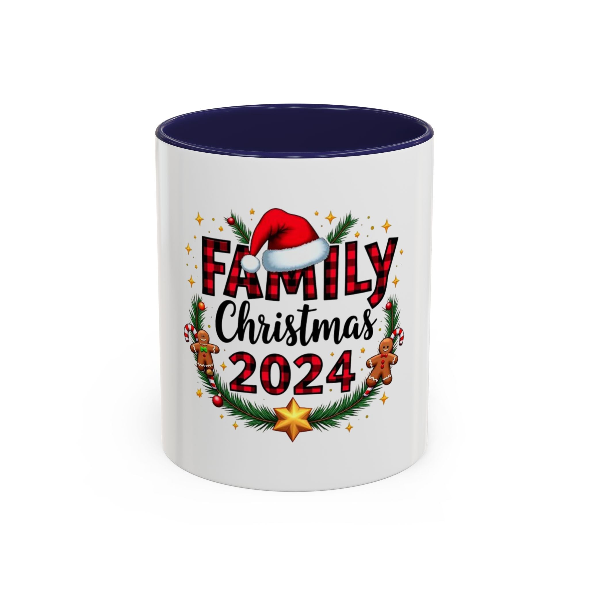 Tasse en Céramique Accentuée famille - 11 oz & 15 oz, Poignée Ergonomique, Sans Plomb & BPA
