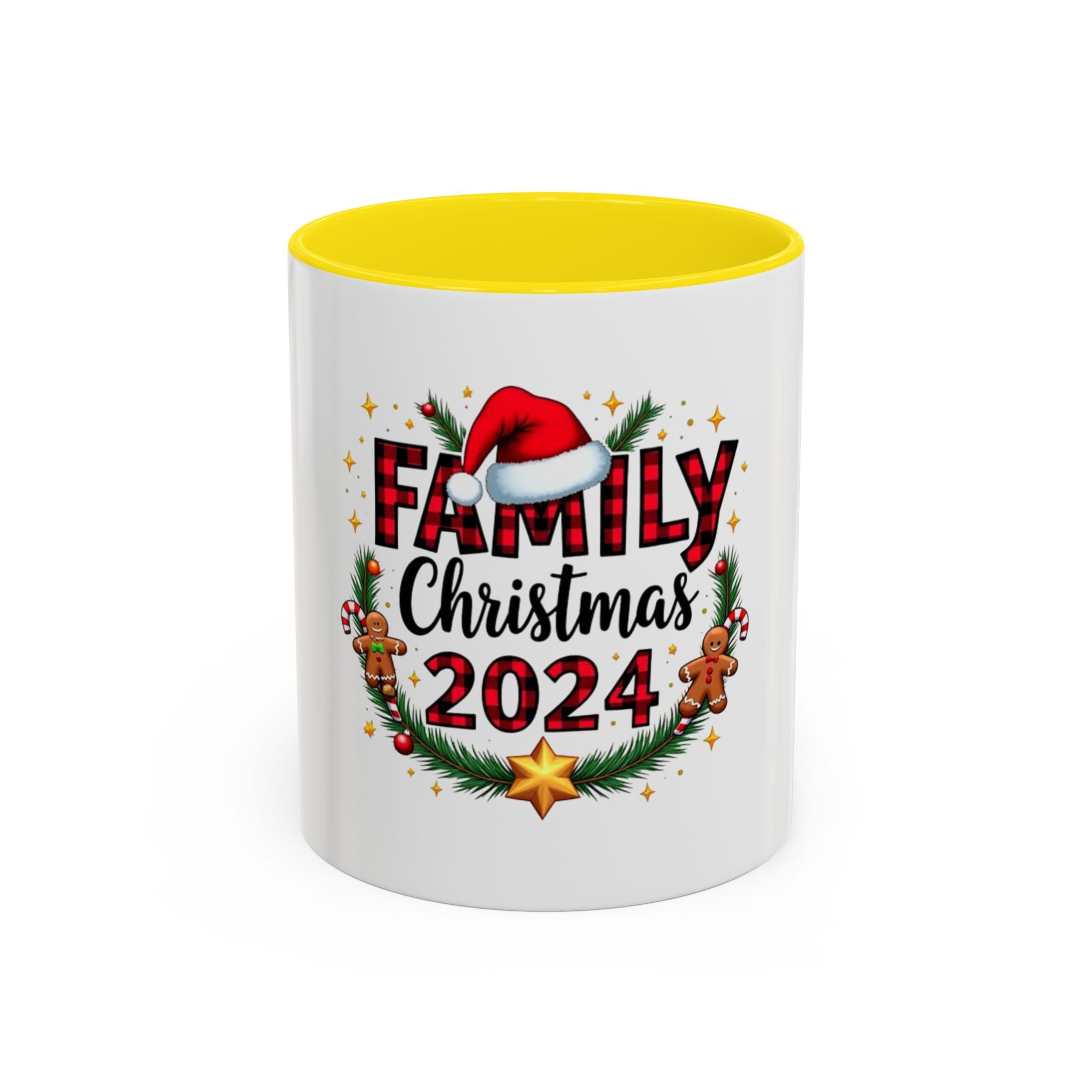 Tasse en Céramique Accentuée famille - 11 oz & 15 oz, Poignée Ergonomique, Sans Plomb & BPA