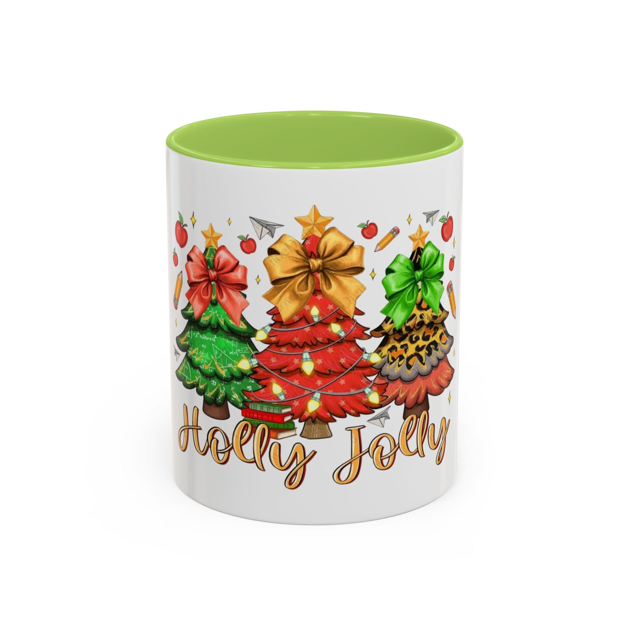 Tasse en Céramique Accentuée - 11 oz & 15 oz, Poignée Ergonomique, Sans Plomb & BPA Noël