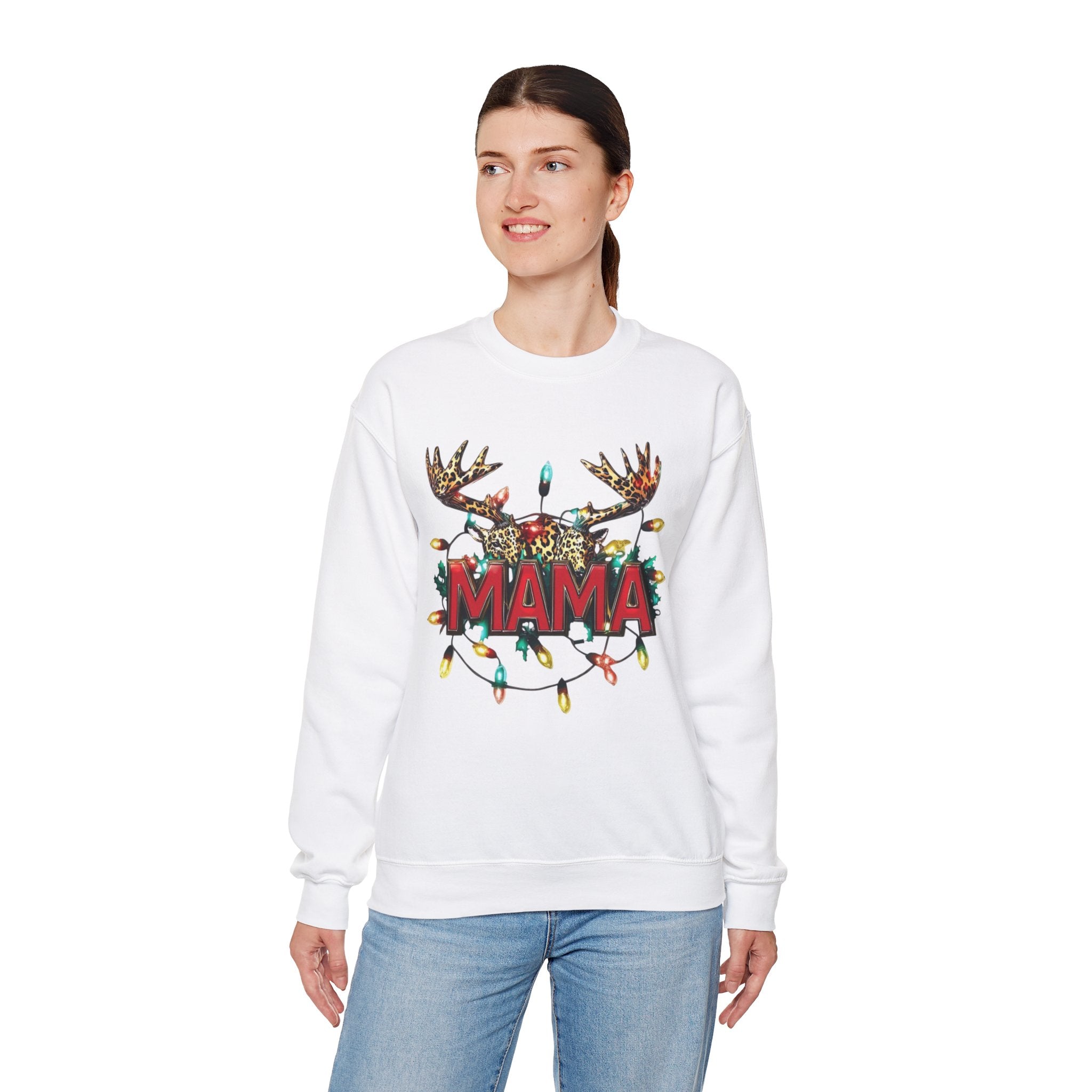 Sweat-shirt de Noël, pull de Noël, pull ras du cou de maman de Noël, sweat-shirt mama de Noël, sweat-shirt d&