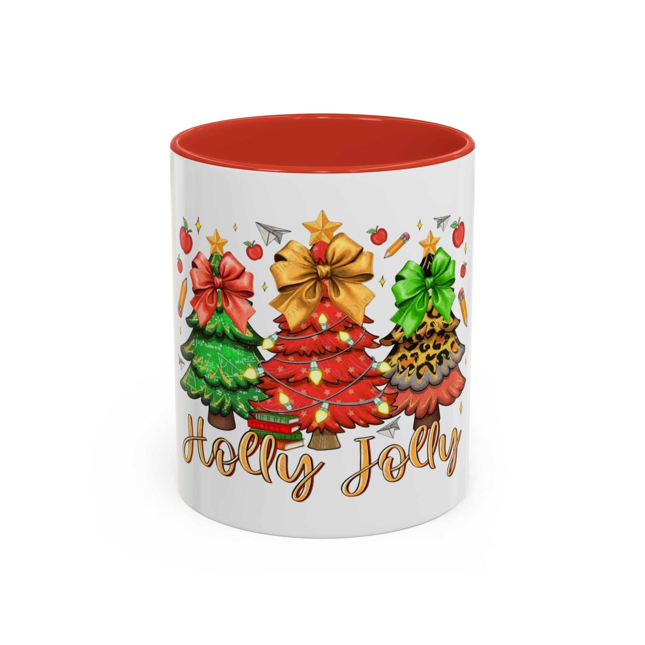 Tasse en Céramique Accentuée - 11 oz & 15 oz, Poignée Ergonomique, Sans Plomb & BPA Noël