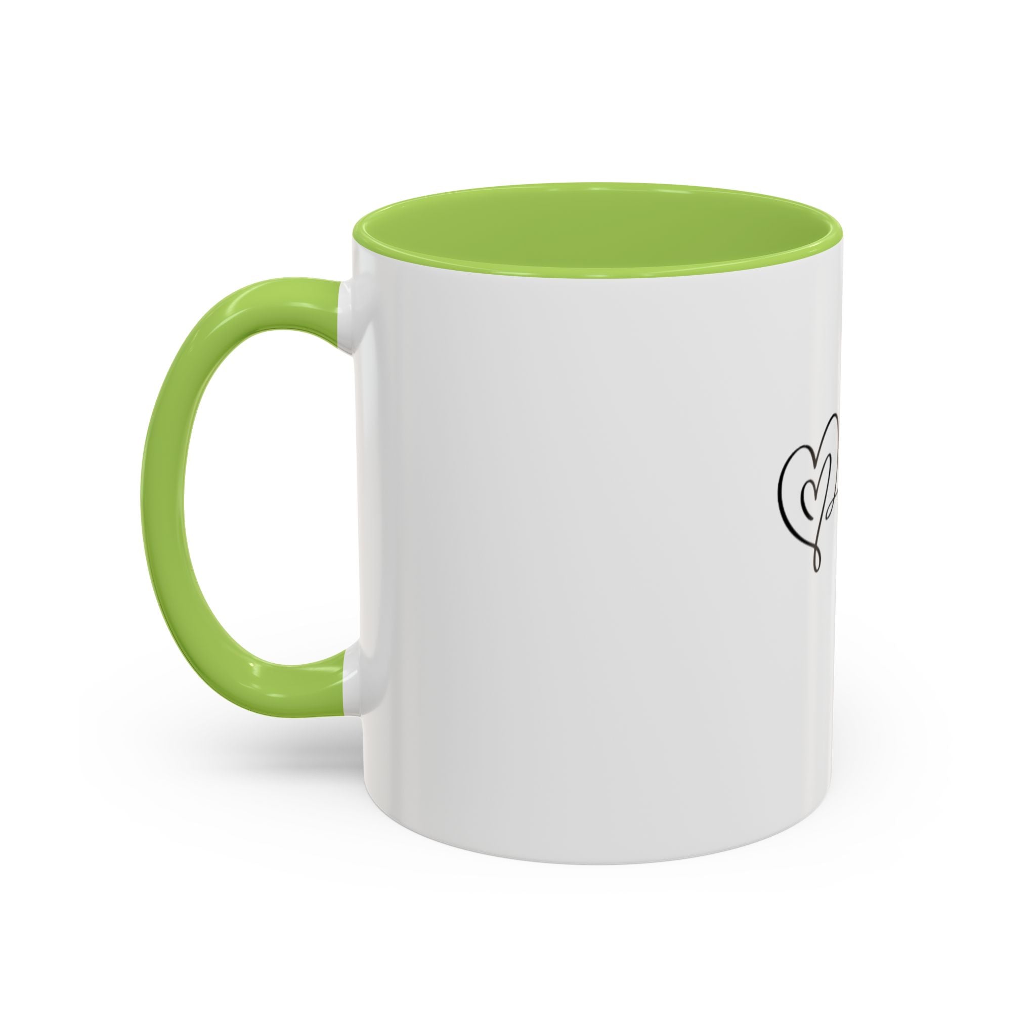 Tasse en Céramique avec Poignée Ergonomique - Disponible en 11 oz et 15 oz, Couleurs Contrastées, Sans Plomb ni BPA