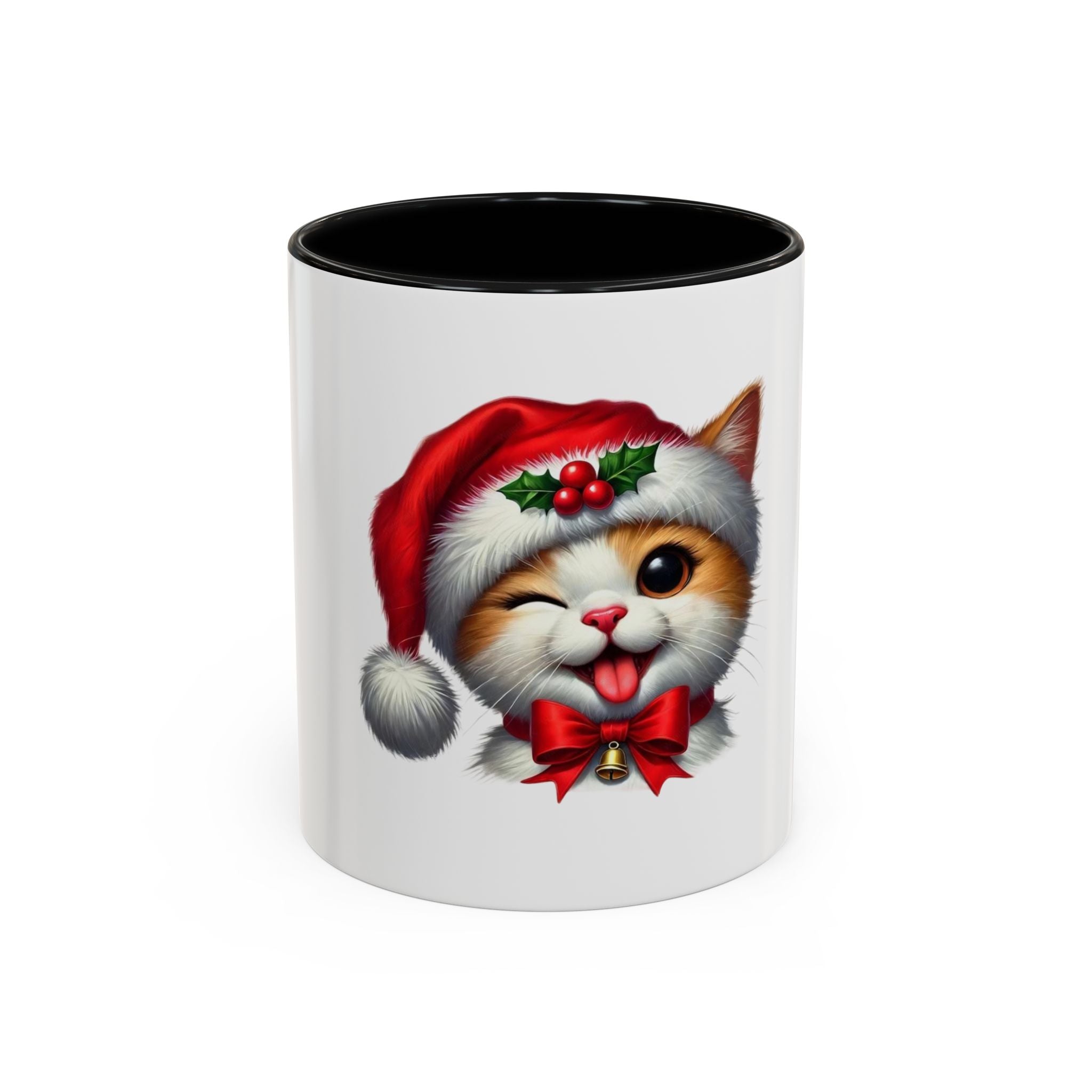 Tasse en Céramique Accentuée chaton - 11 oz & 15 oz, Poignée Ergonomique, Sans Plomb & BPA