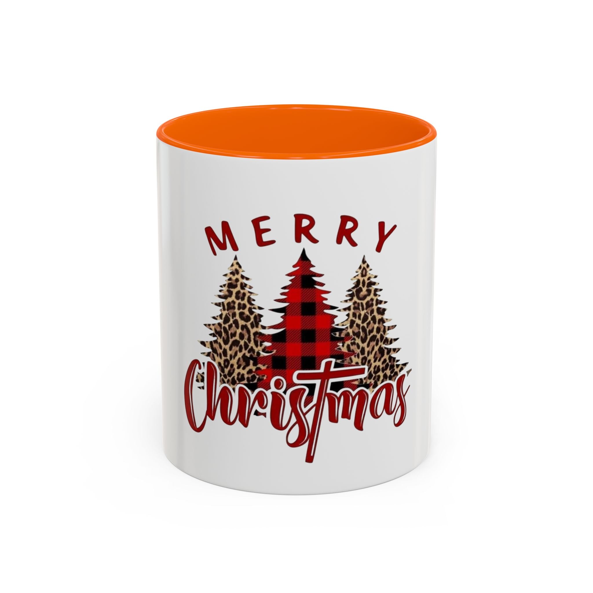 Tasse en Céramique Accentuée sapin de noel - 11 oz & 15 oz, Poignée Ergonomique, Sans Plomb & BPA