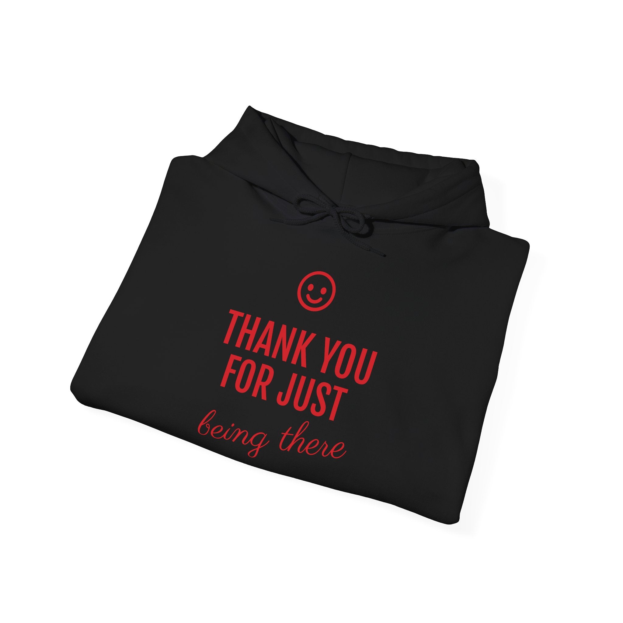 Sweatshirt a capuche unisex épais de coton Fabriqué à partir de coton 100 % cultivé de manière éthique aux États-Unis."thank you"