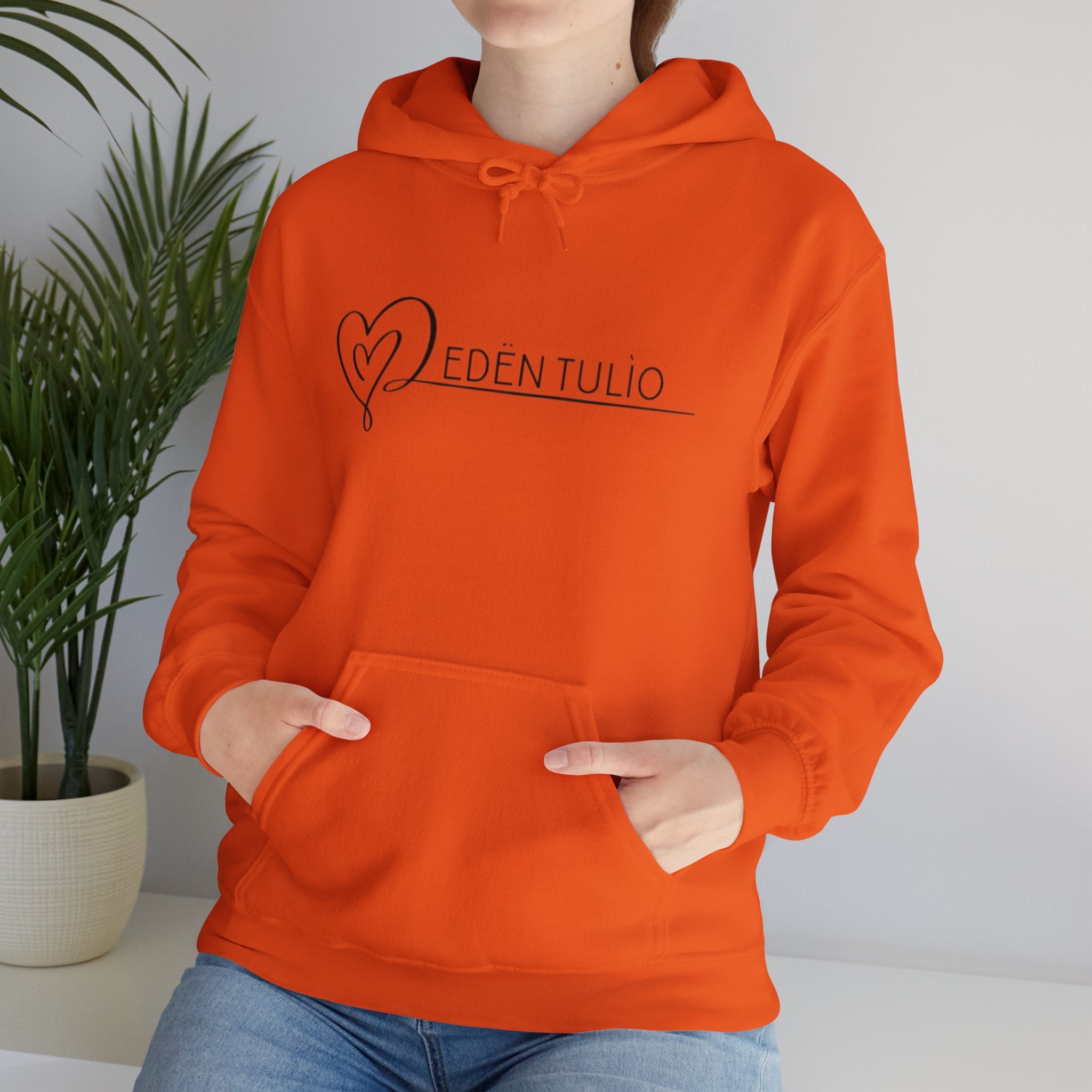 Sweat-shirt à Capuche Unisexe signature Eden Tulio - Mélange Coton/Polyester, Confort, Style et Personnalisable