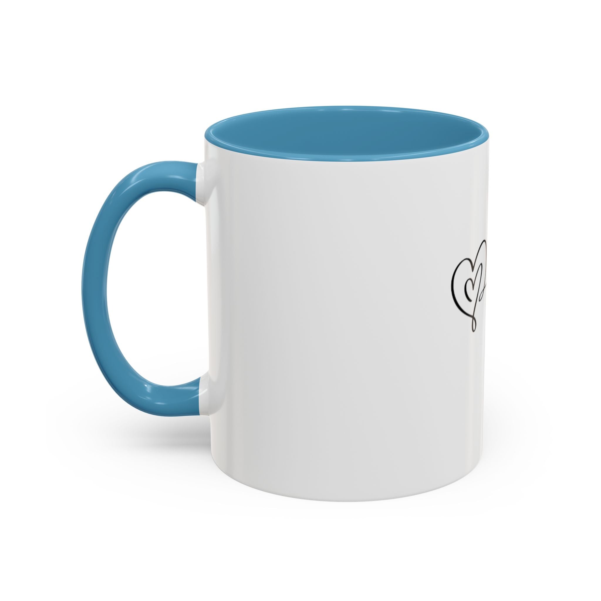 Tasse en Céramique avec Poignée Ergonomique - Disponible en 11 oz et 15 oz, Couleurs Contrastées, Sans Plomb ni BPA