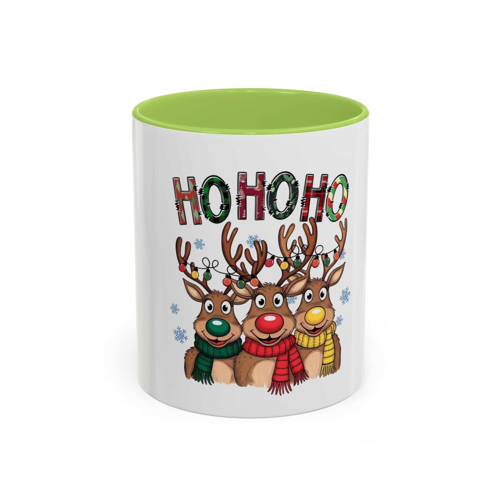 Tasse en Céramique Accentuée de noel hohoho - 11 oz & 15 oz, Poignée Ergonomique, Sans Plomb & BPA