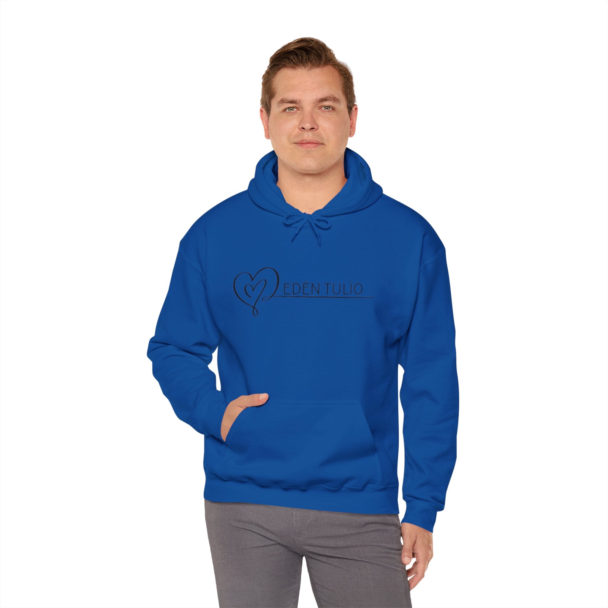 Sweat-shirt à Capuche Unisexe signature Eden Tulio - Mélange Coton/Polyester, Confort, Style et Personnalisable