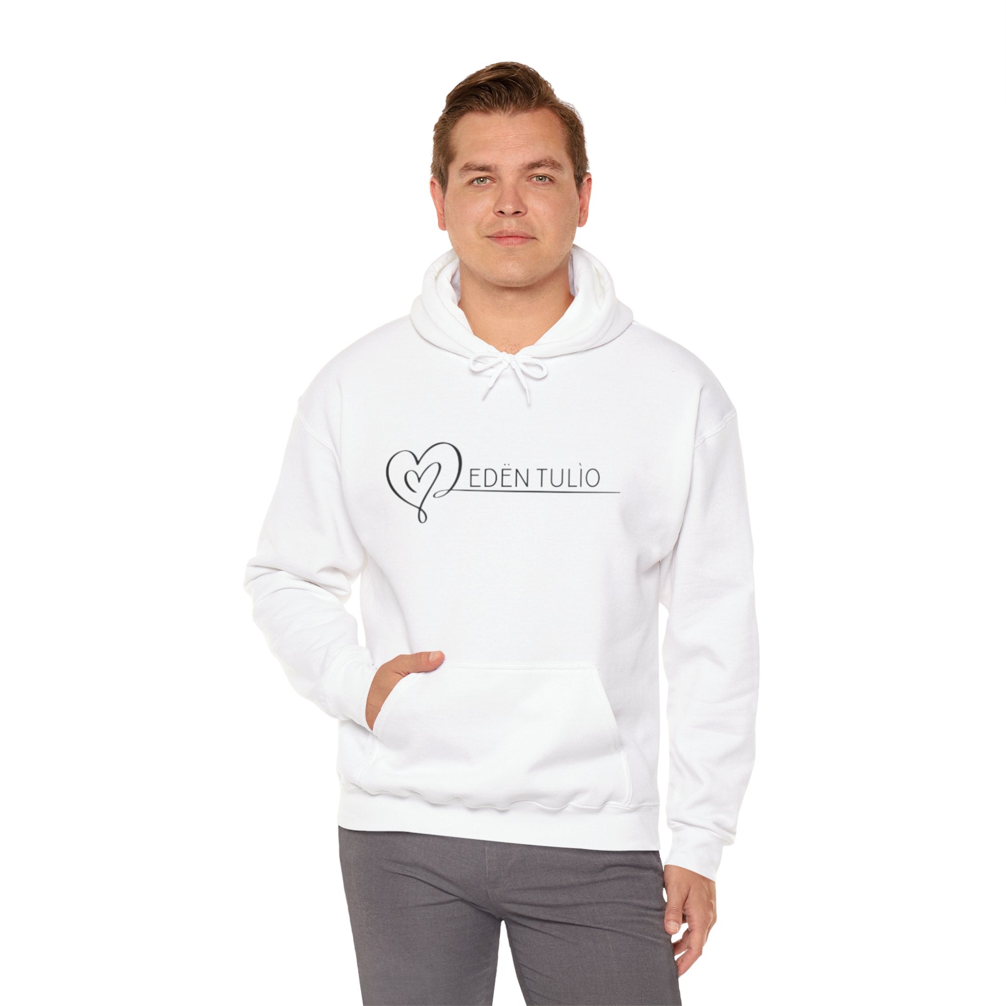 Sweat-shirt à Capuche Unisexe signature Eden Tulio - Mélange Coton/Polyester, Confort, Style et Personnalisable