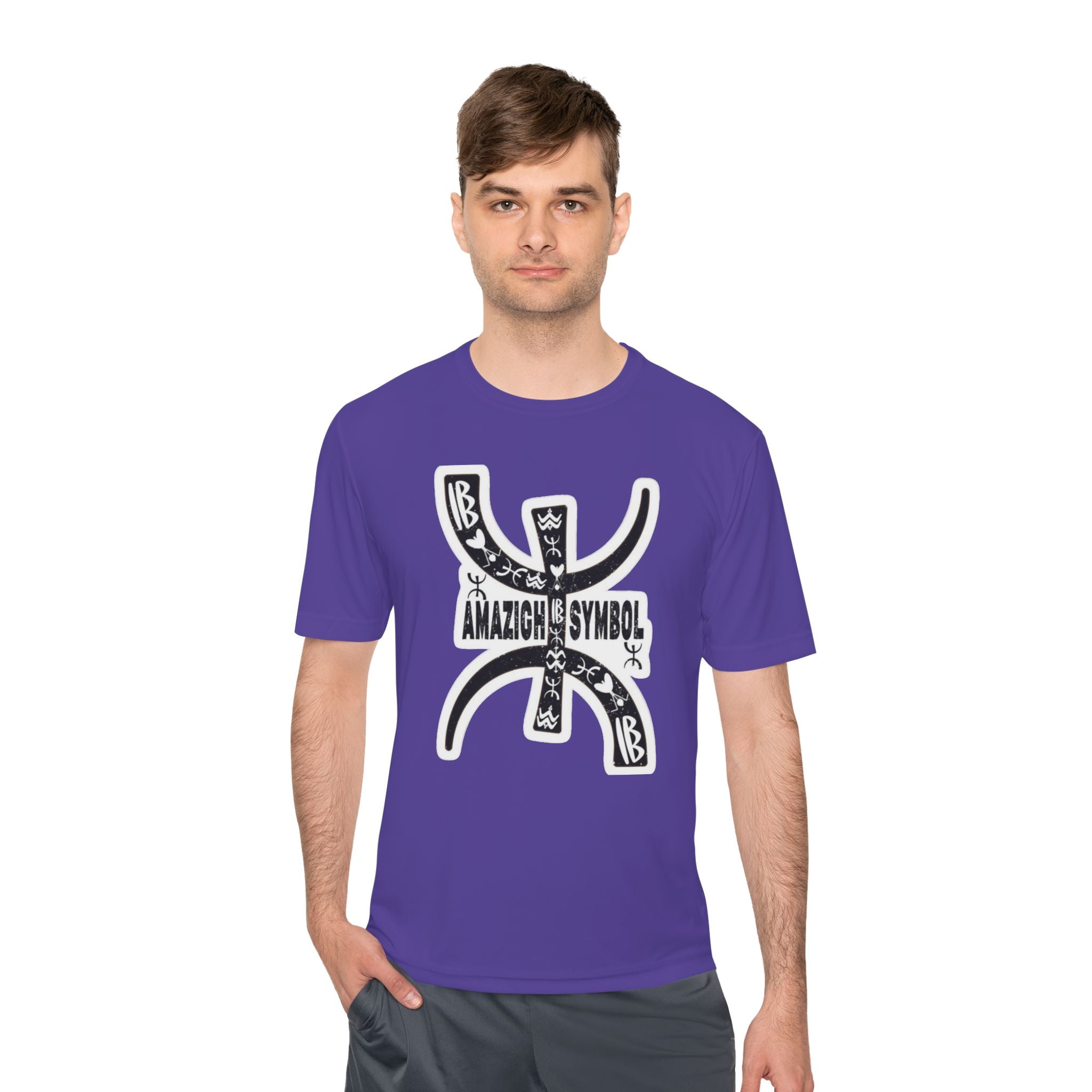Amazigh Symbol Athletic Tee - Gift for Adventurers