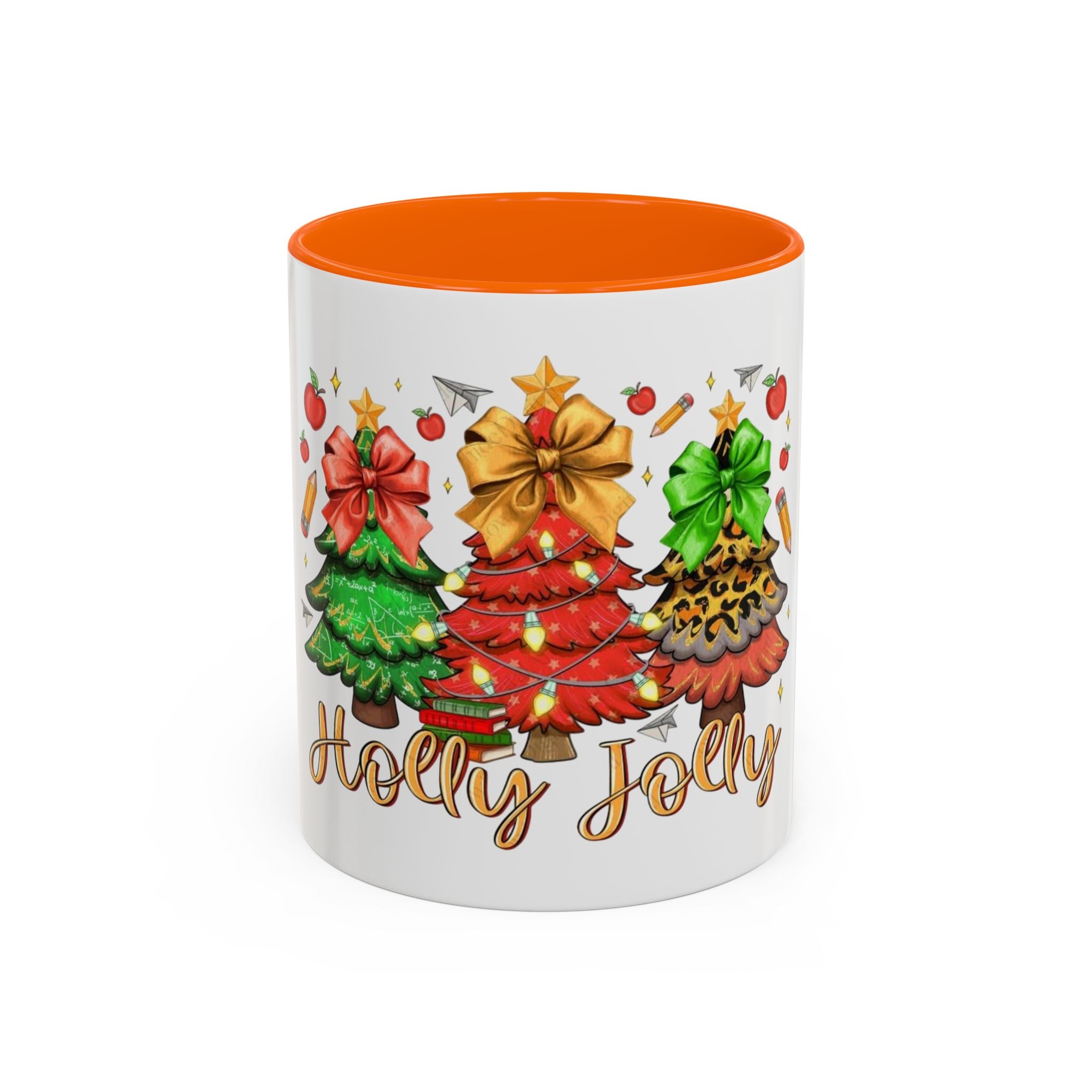 Tasse en Céramique Accentuée - 11 oz & 15 oz, Poignée Ergonomique, Sans Plomb & BPA Noël