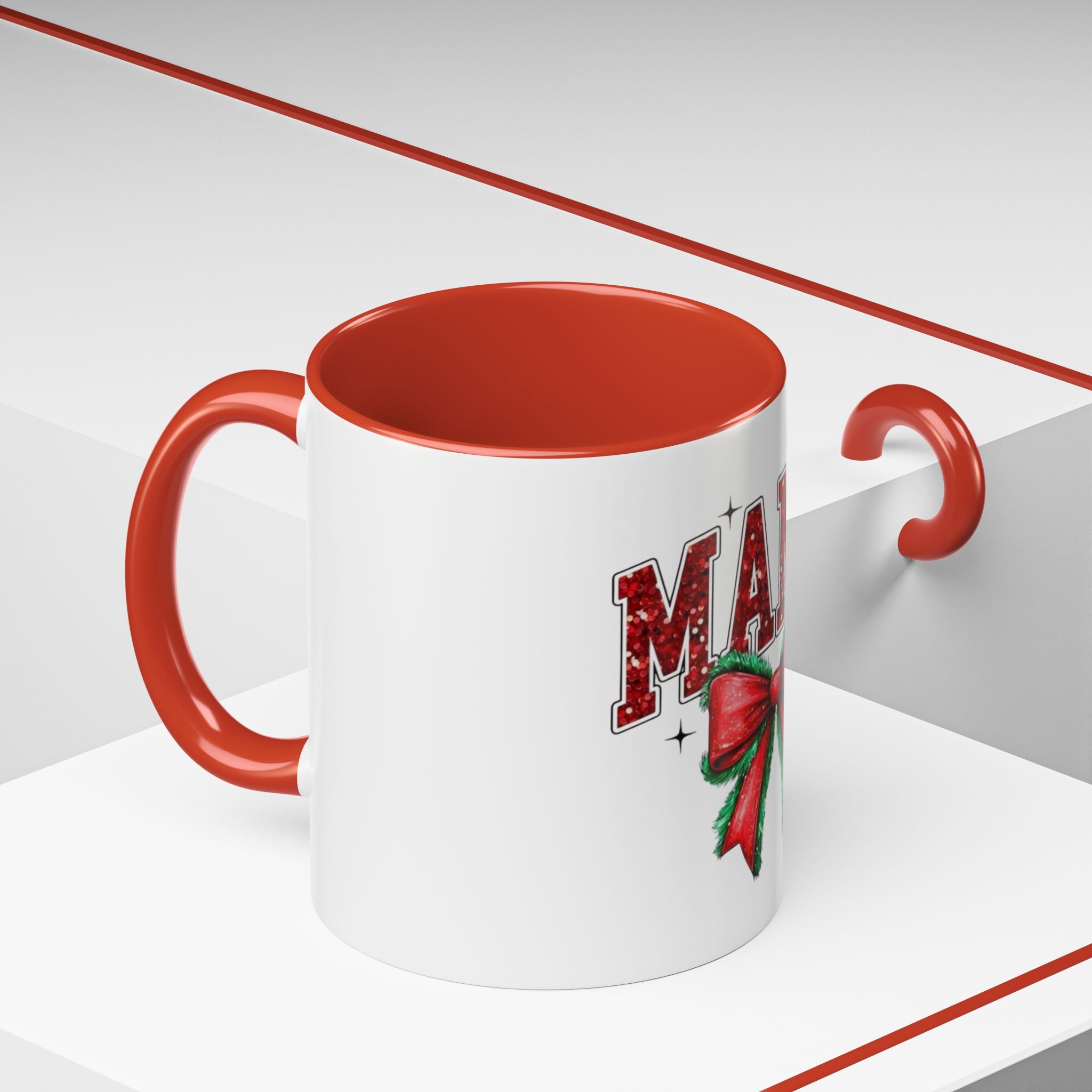 Tasse en Céramique Accentuée Mama - 11 oz & 15 oz, Poignée Ergonomique, Sans Plomb & BPA