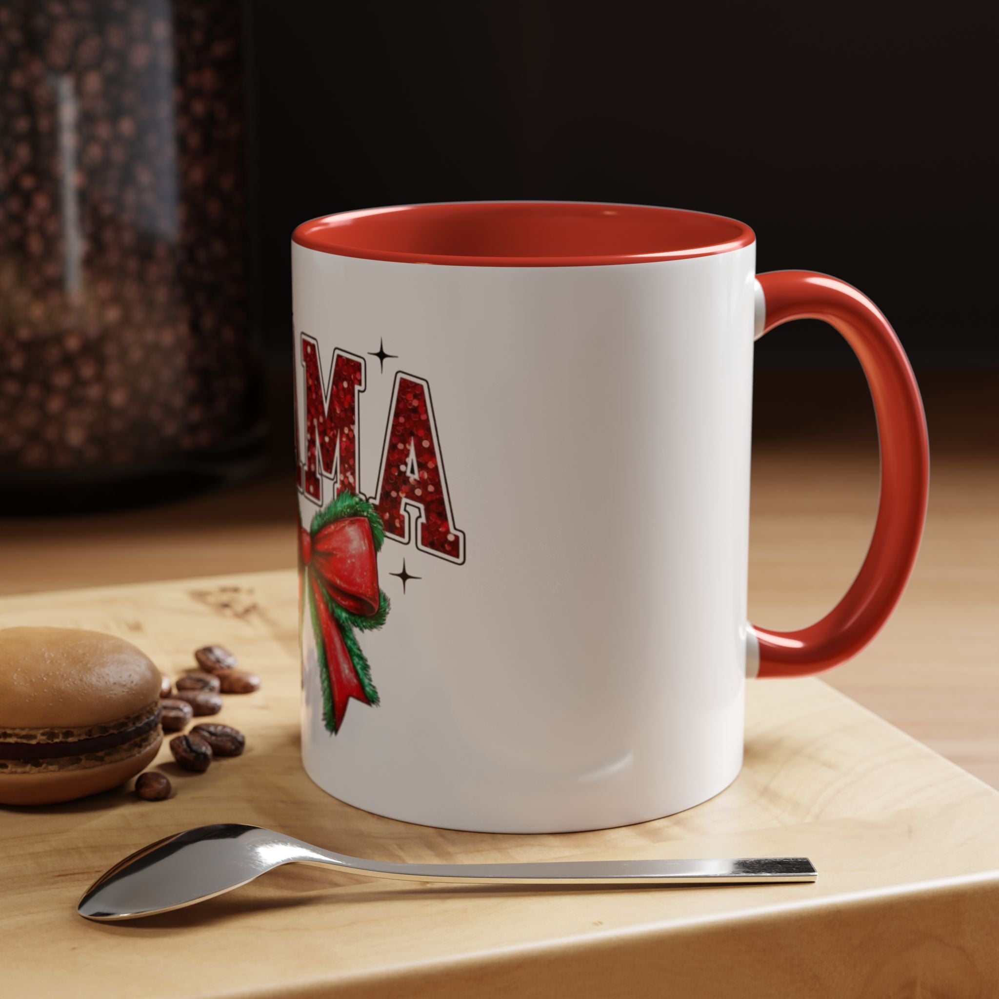 Tasse en Céramique Accentuée Mama - 11 oz & 15 oz, Poignée Ergonomique, Sans Plomb & BPA