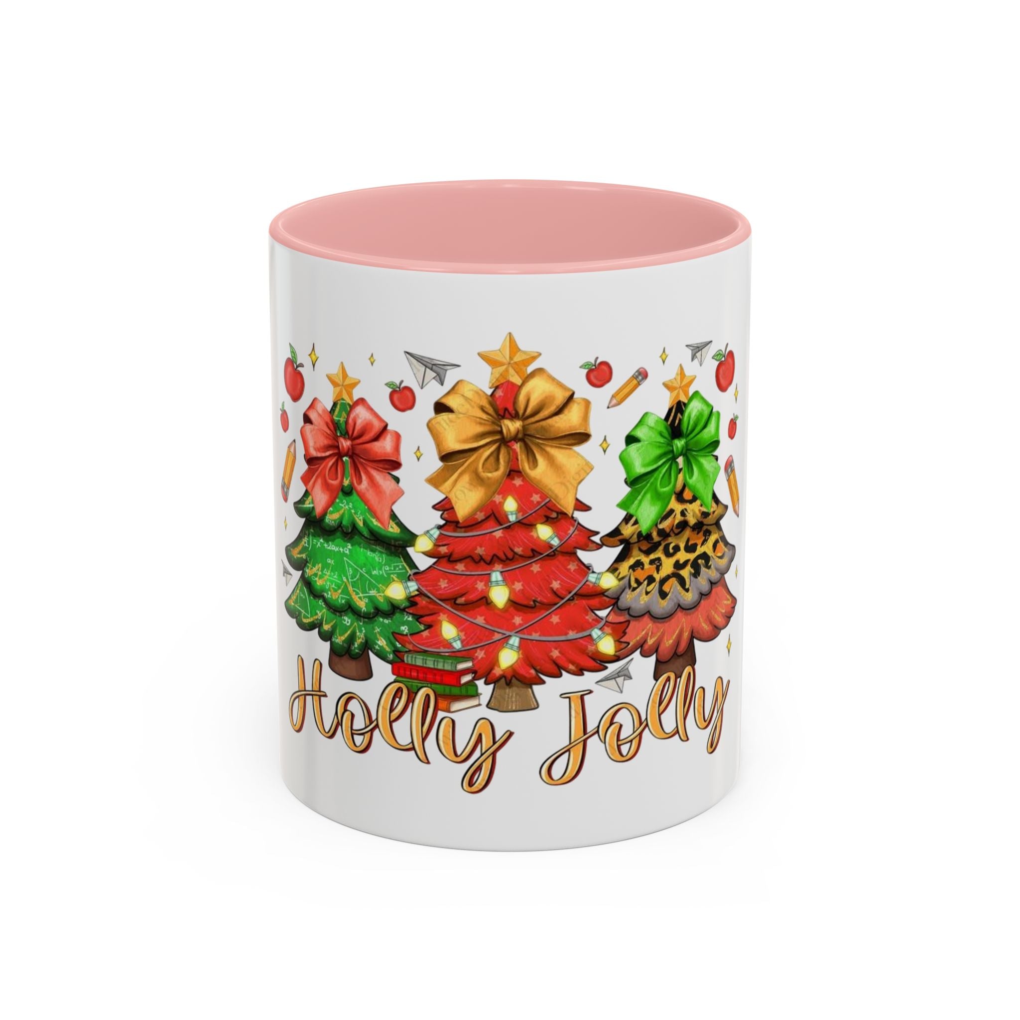 Tasse en Céramique Accentuée - 11 oz & 15 oz, Poignée Ergonomique, Sans Plomb & BPA Noël