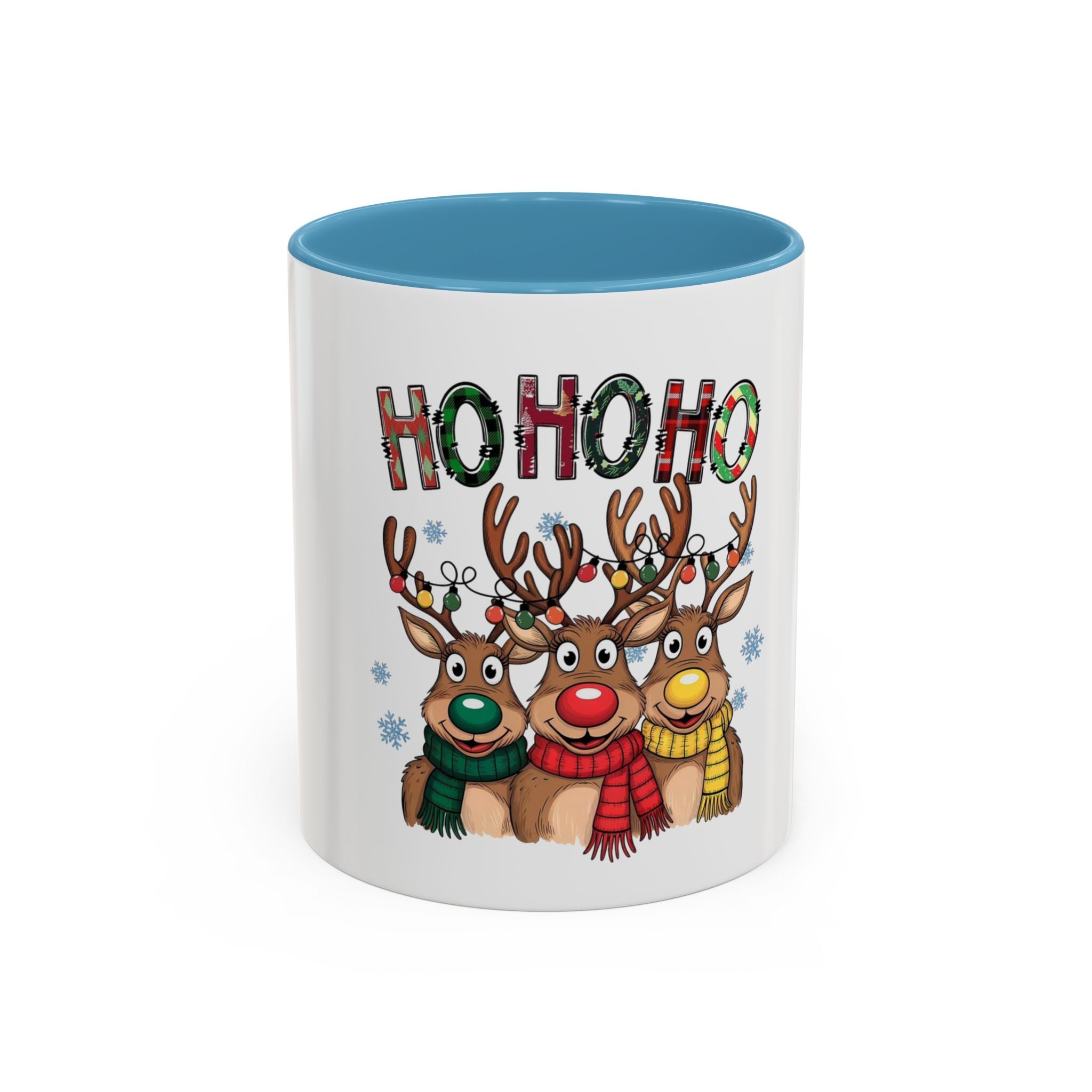 Tasse en Céramique Accentuée de noel hohoho - 11 oz & 15 oz, Poignée Ergonomique, Sans Plomb & BPA