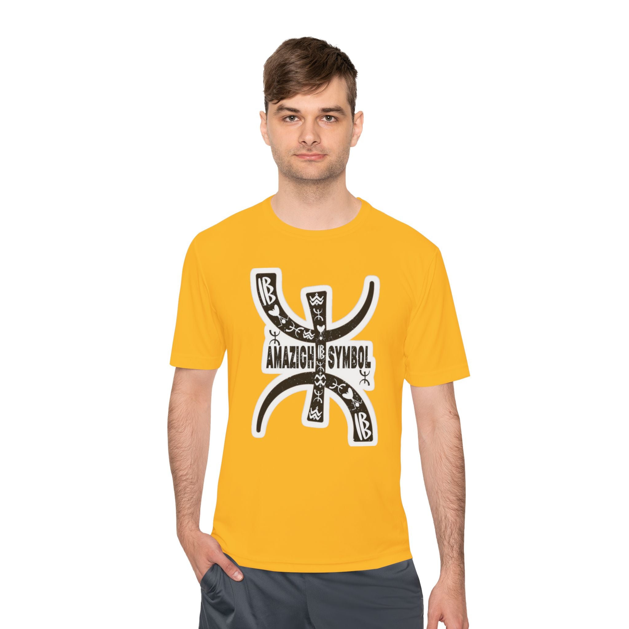 Amazigh Symbol Athletic Tee - Gift for Adventurers