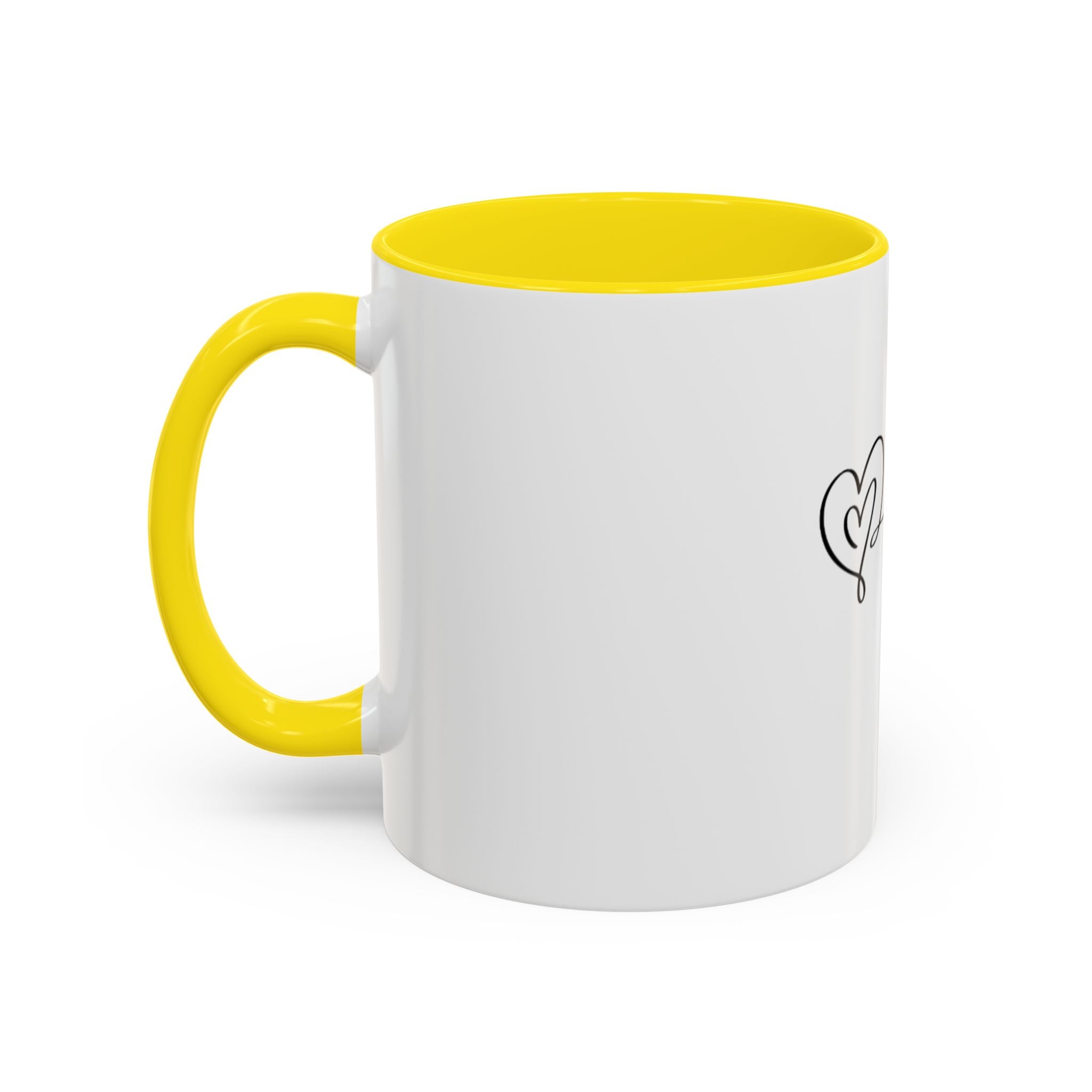 Tasse en Céramique avec Poignée Ergonomique - Disponible en 11 oz et 15 oz, Couleurs Contrastées, Sans Plomb ni BPA