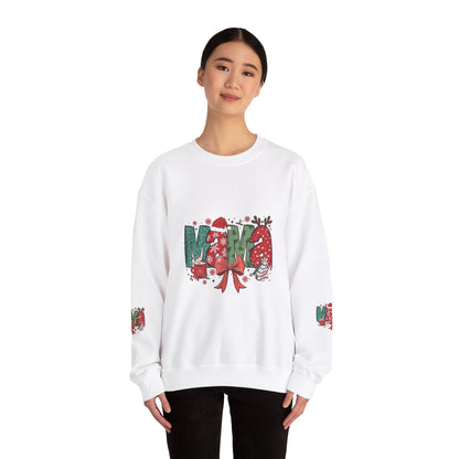Sweat-shirt à col rond maman en mélange épais 50 % coton et 50 % polyester pour un équilibre parfait entre douceur et durabilité.