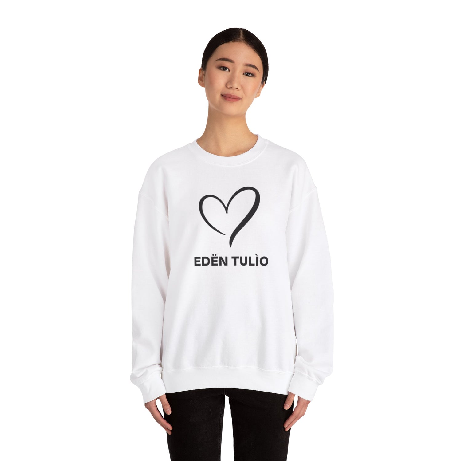 Sweat-shirt Ras du Cou  Eden Tulio Unisexe en Mélange Épais