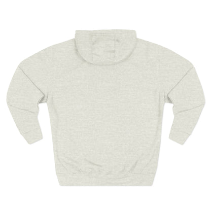Cozy Artistic Fleece Hoodie, Three-Panel Sweatshirt for Casual Days, Travel and Gifts, Timeshare Theme Apparel