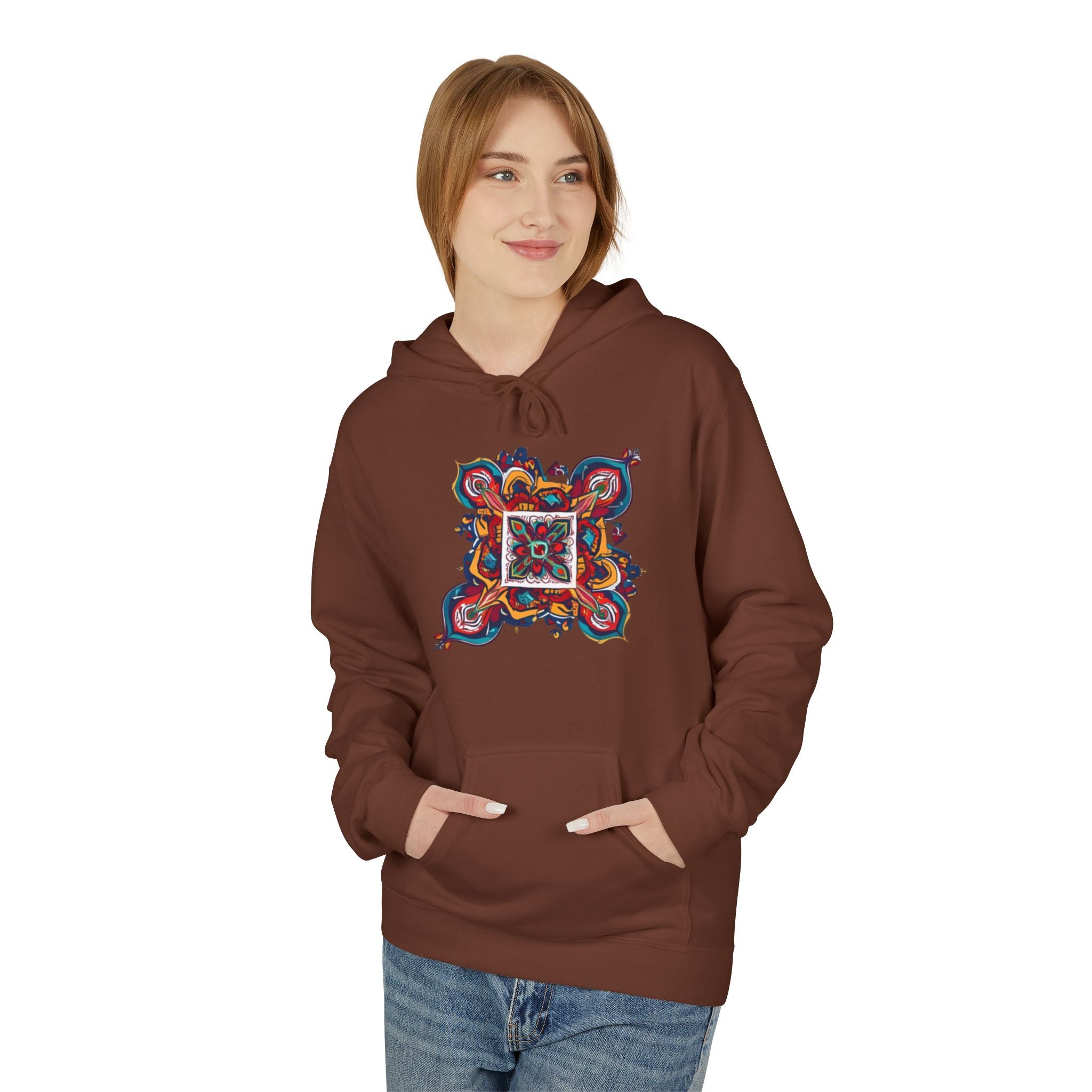 Colorful KABYLE Pattern Hoodie - Cozy Unisex Sweatshirt, Artsy Casual Wear, Perfect Gift for Art Lovers, Everyday Fashion