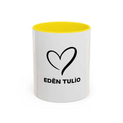 Tasse en Céramique Accentuée EDEN TULIO - 11 oz &amp; 15 oz, Poignée Ergonomique, Sans Plomb &amp; BPA