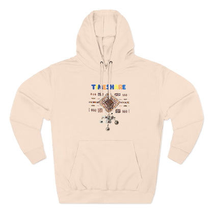 Cozy Artistic Fleece Hoodie, Three-Panel Sweatshirt for Casual Days, Travel and Gifts, Timeshare Theme Apparel