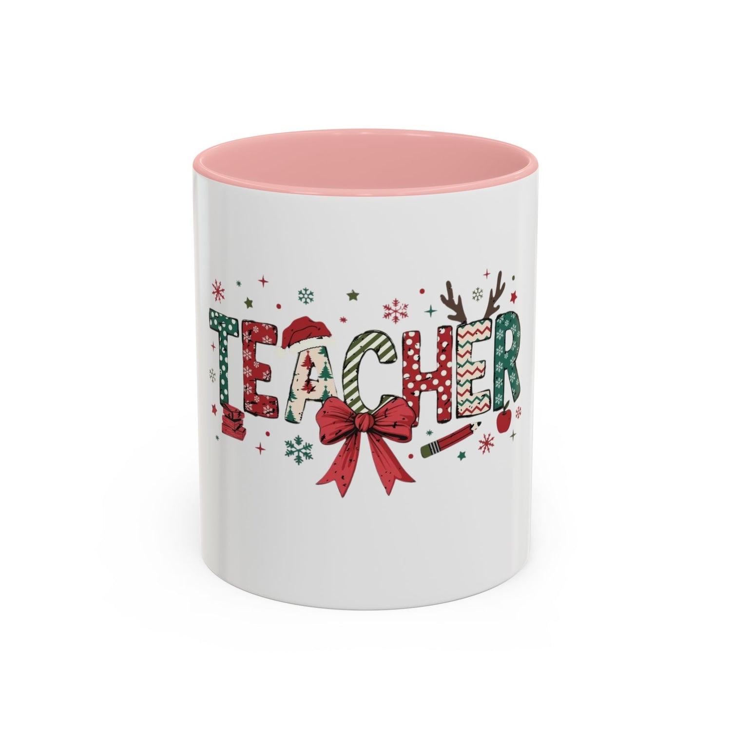 Tasse de Noël teacher en ceramic ,  Mug (11, 15oz)
