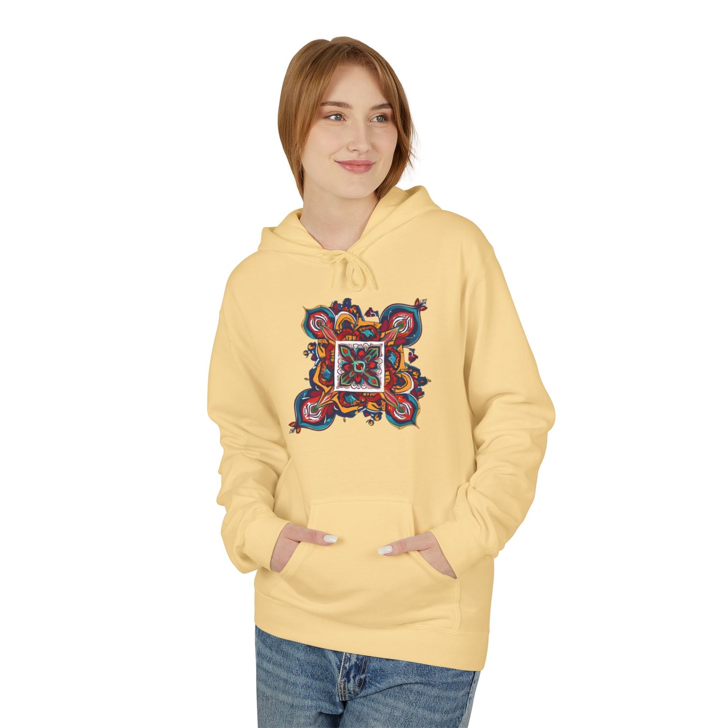 Colorful KABYLE Pattern Hoodie - Cozy Unisex Sweatshirt, Artsy Casual Wear, Perfect Gift for Art Lovers, Everyday Fashion